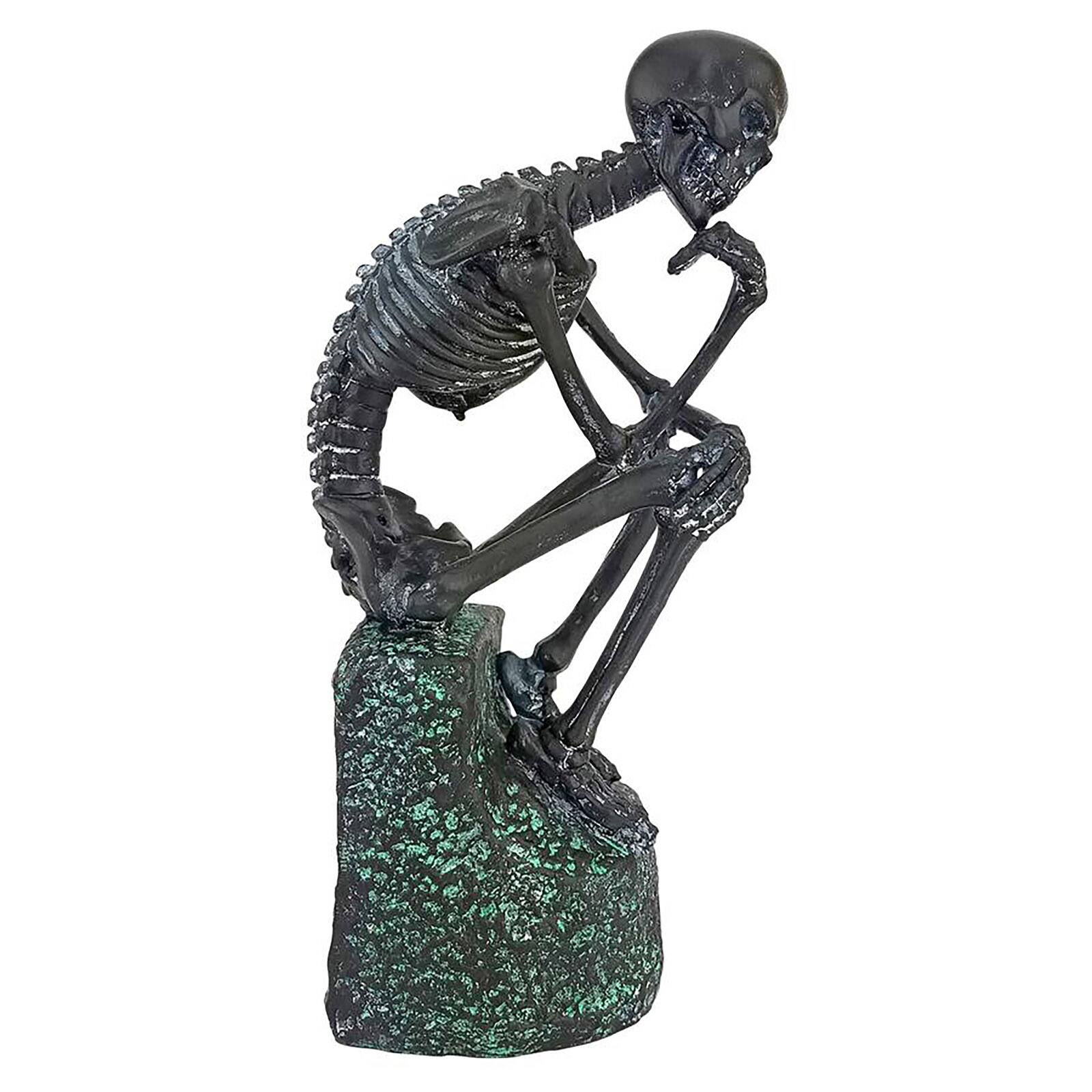 Design Toscano 10&#x22; The Skeleton Thinker Statue