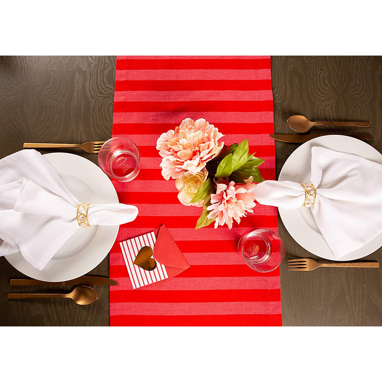 DII&#xAE; 108&#x22; In Love Embellished Table Runner