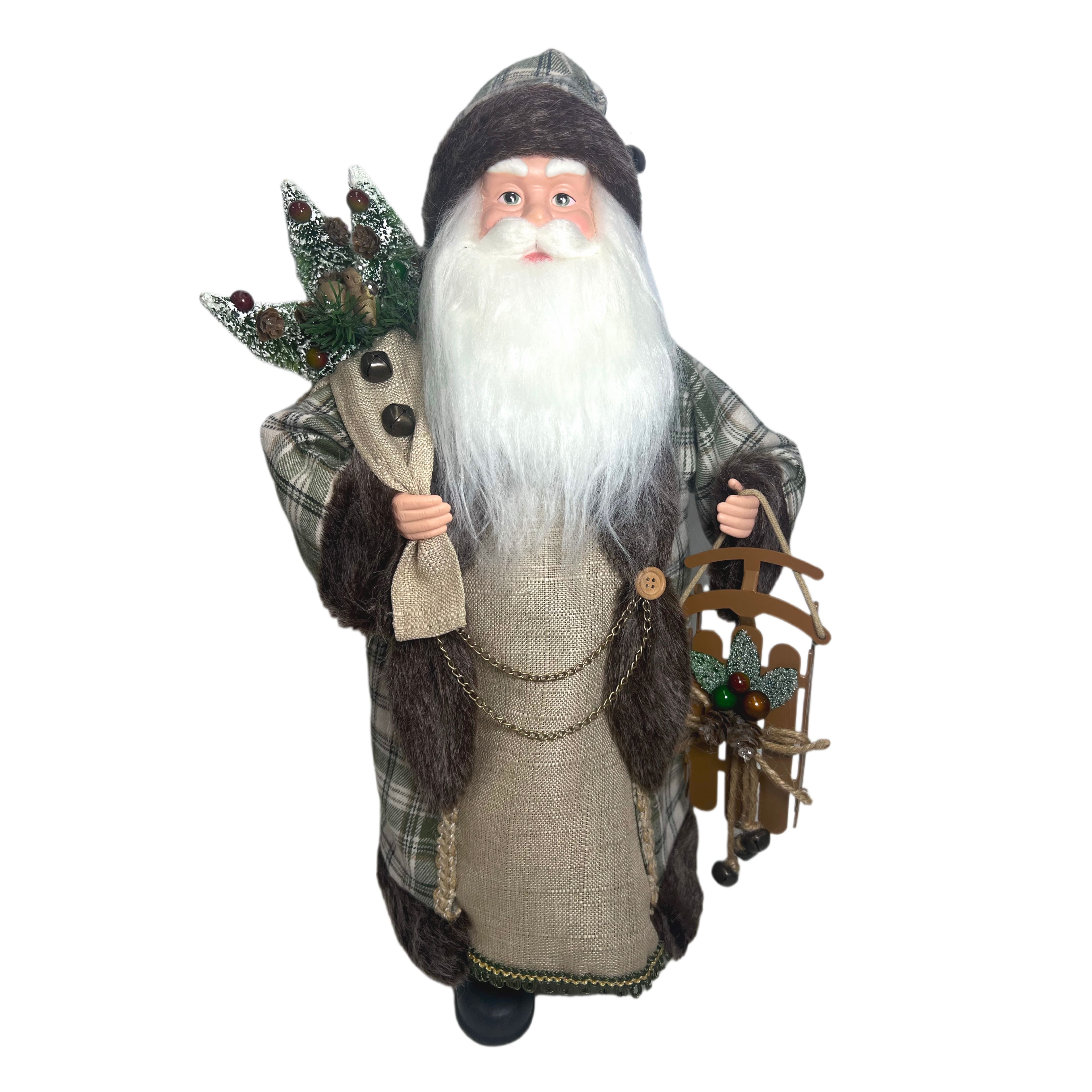 18&#x22; Santa with Sled Decoration by Ashland&#xAE;