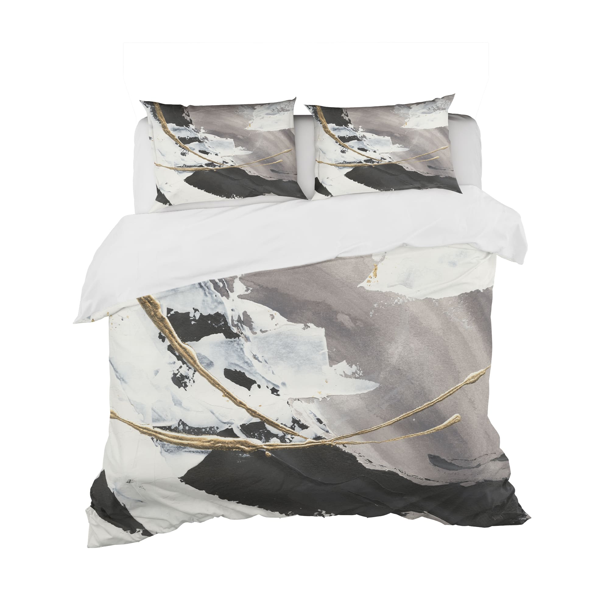 Designart 'Glam Printed Arcs II' Glam Bedding Set - Duvet Cover & Shams