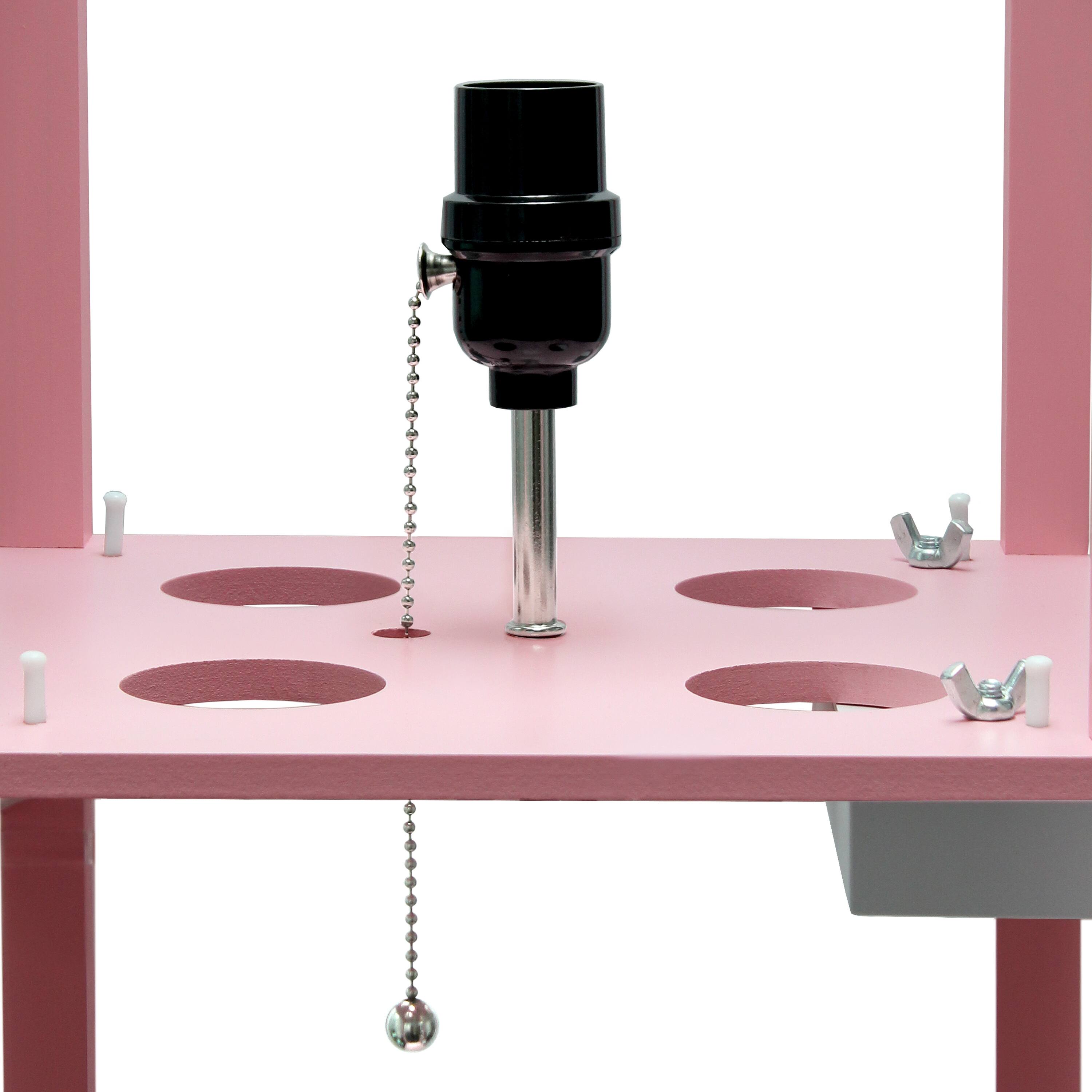 Simple Designs Floor Lamp with 2 USB Charging Ports/1 Outlet