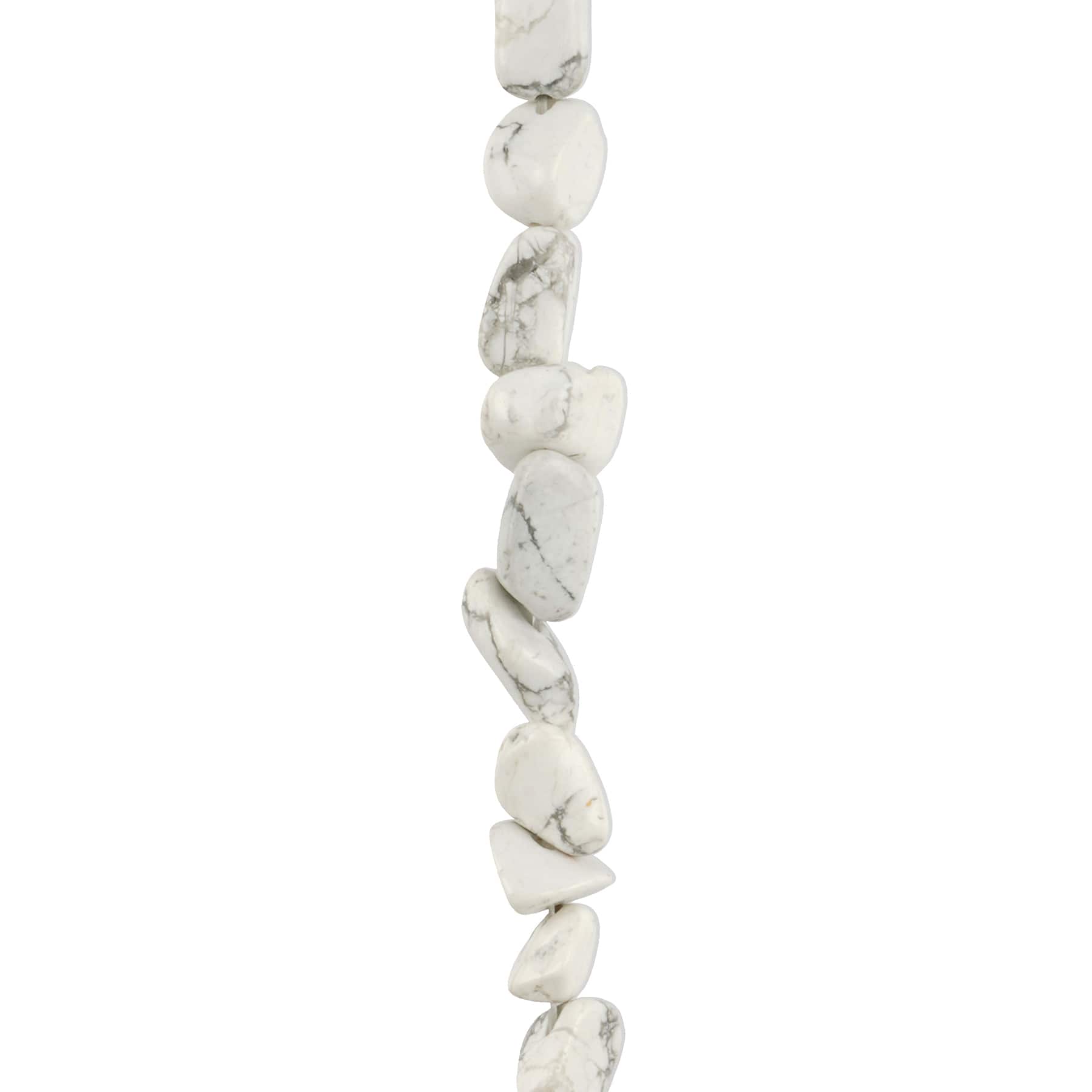 White Howlite Potato Beads by Bead Landing&#x2122;