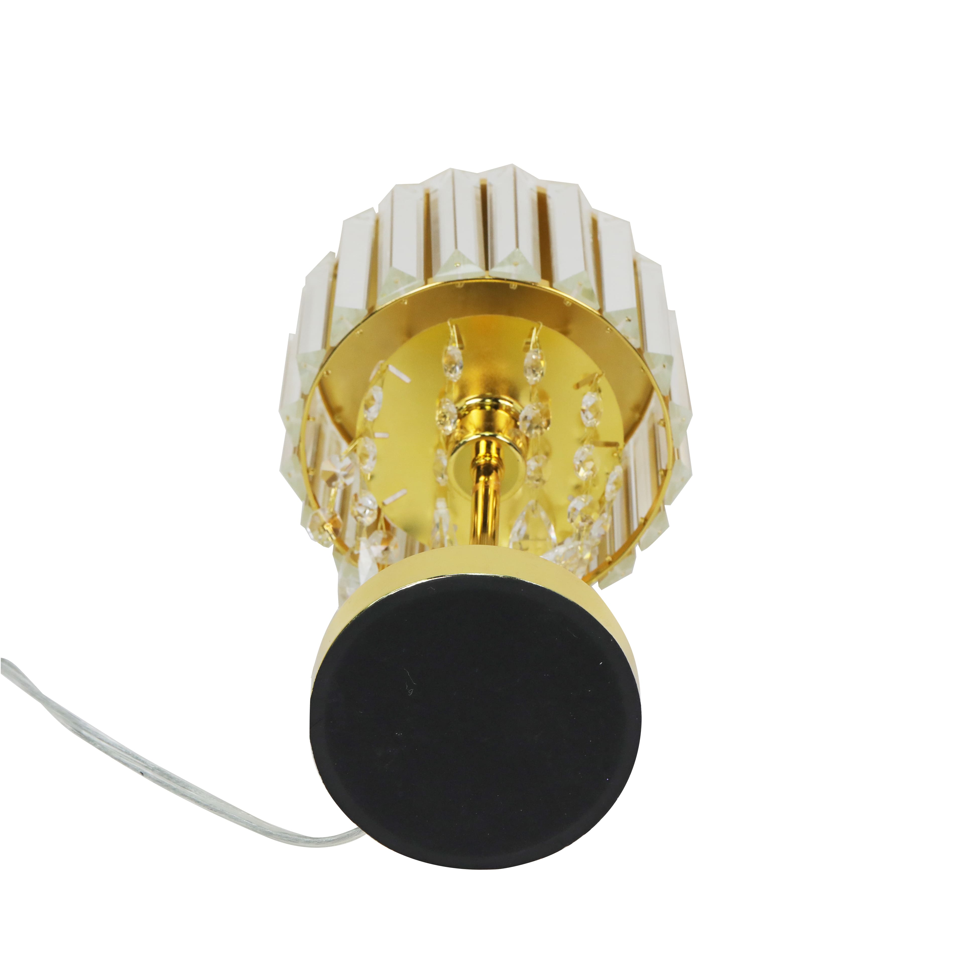 14&#x22; Gold Metal &#x26; Glass Table Lamp by Ashland&#xAE;
