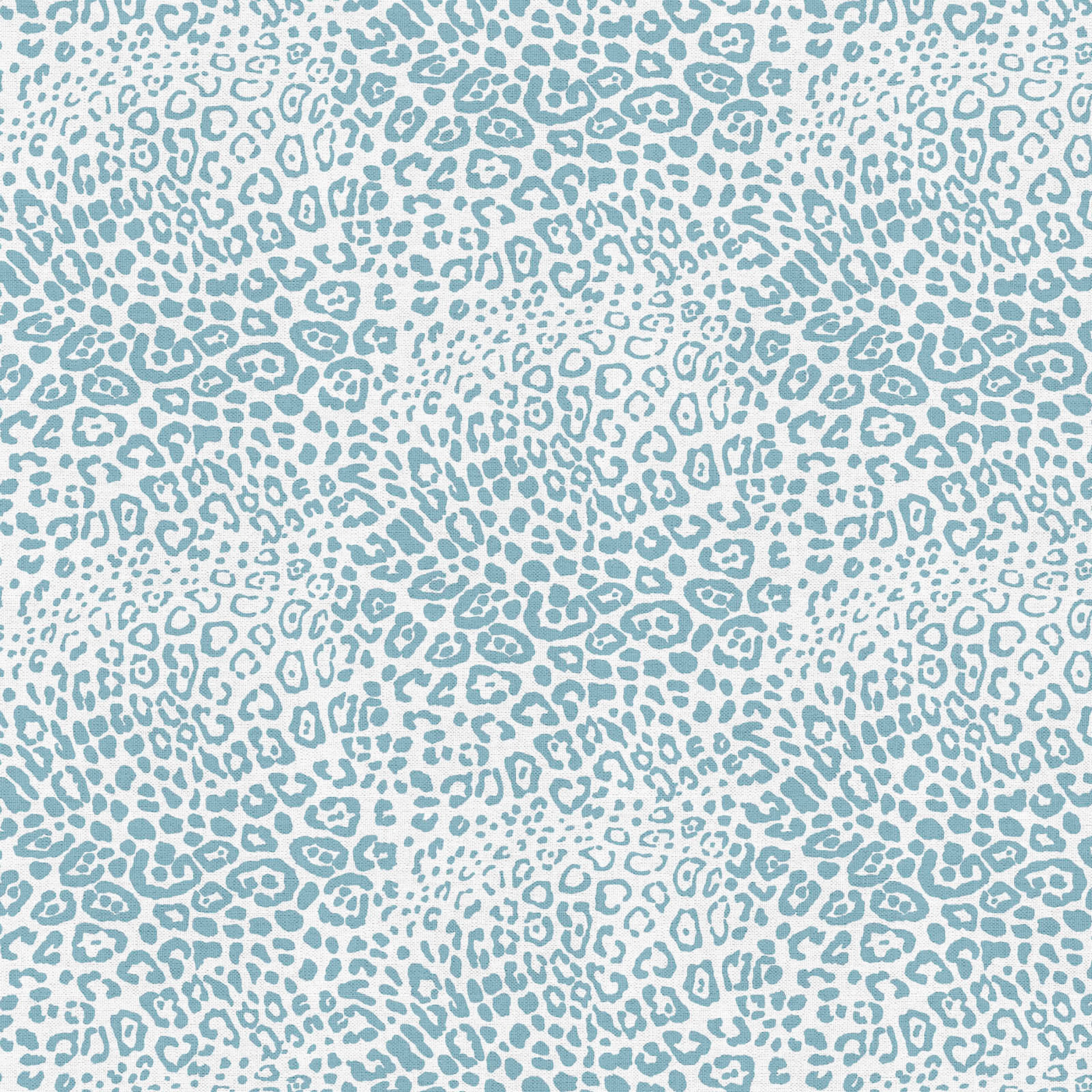 Madcap Cottage Prints Charming Blue Cheetah Print Cotton Fabric