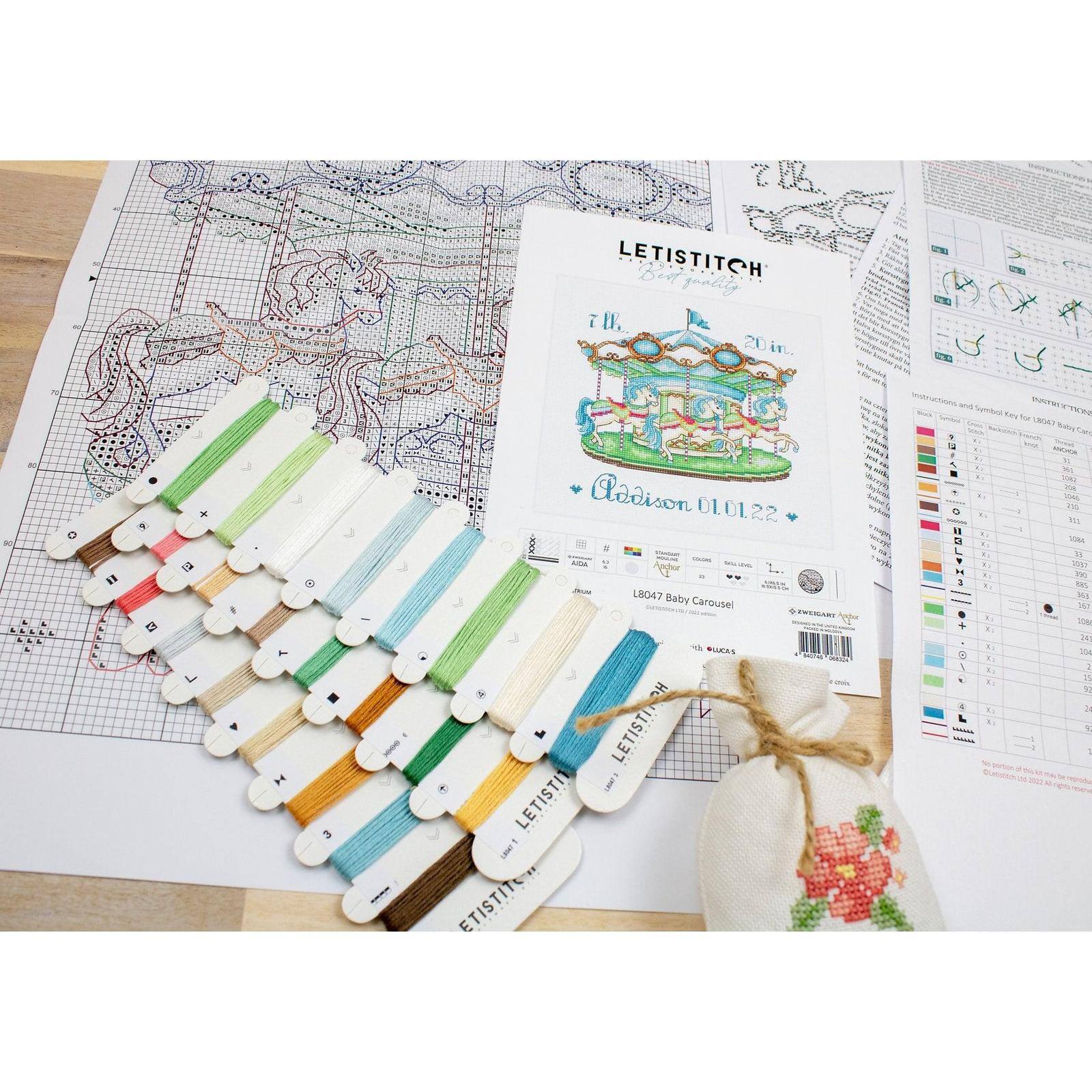 Letistitch Baby Carousel Counted Cross Stitch Kit