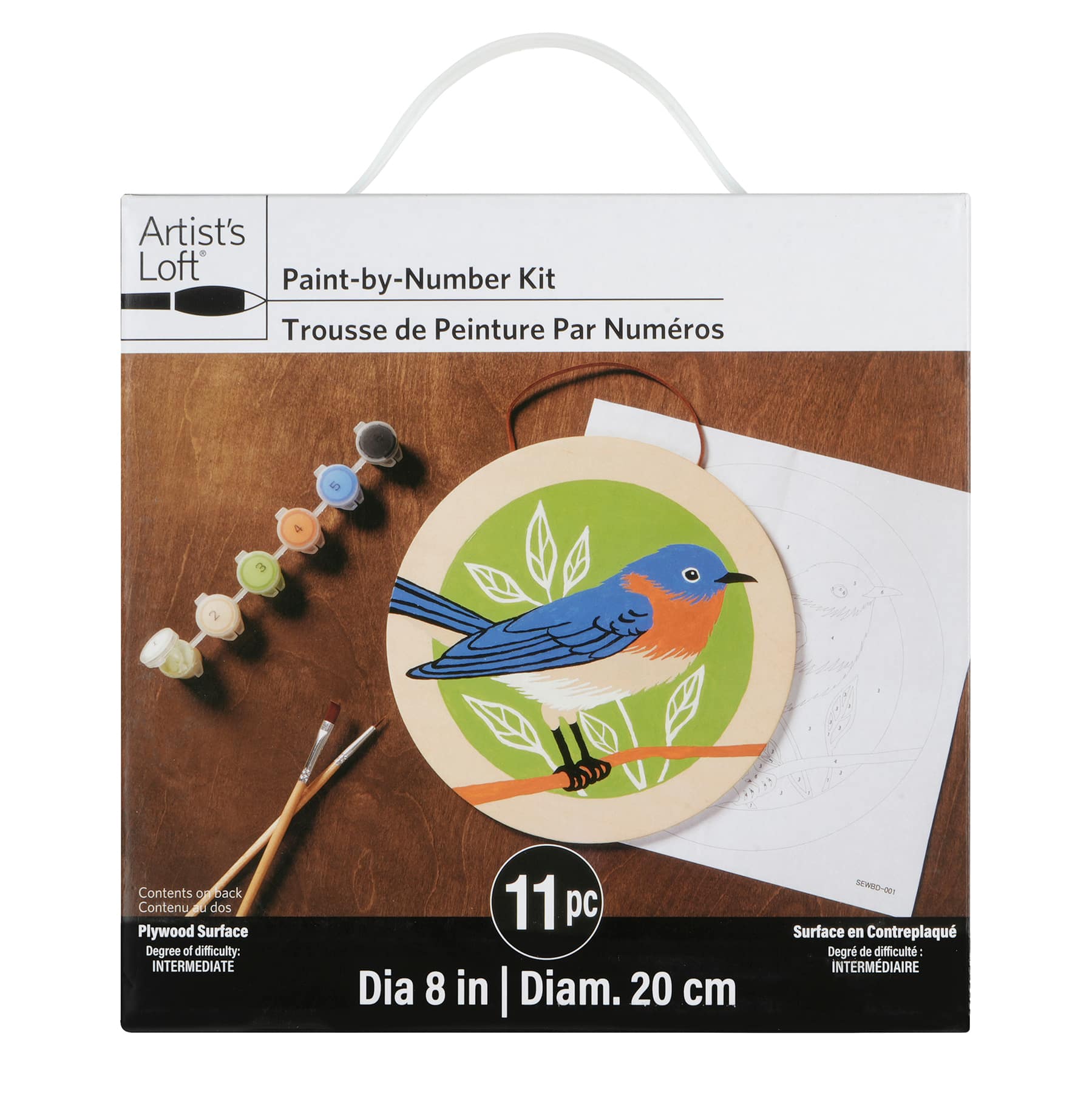 Robin Plywood Surface Paint-by-Number Kit by Artist&#x27;s Loft&#x2122;