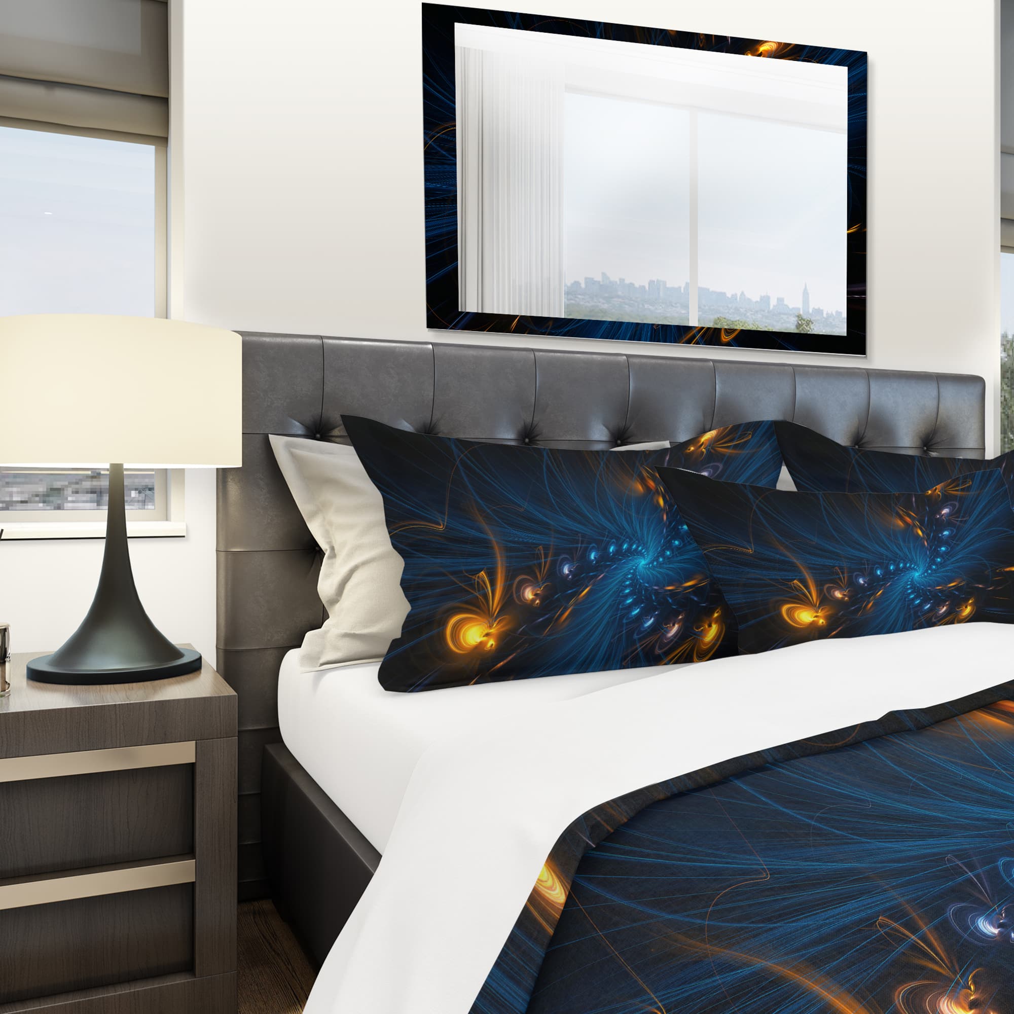 Designart &#x27;Illumination&#x27; Modern &#x26; Contemporary Bedding Set - Duvet Cover &#x26; Shams