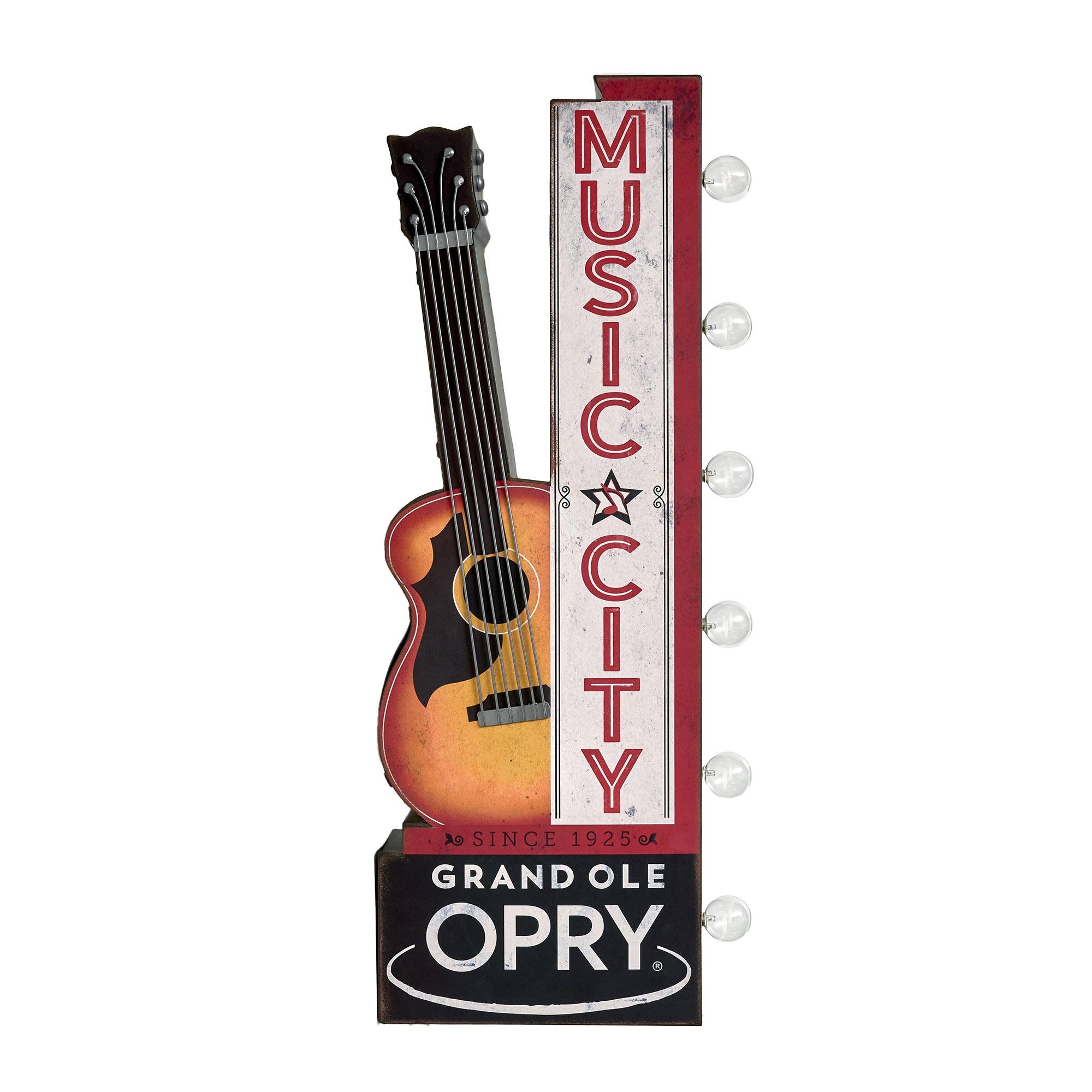 American Art Decor Grand Ole Opry LED Marquee Sign - 30.1" H x 12.4" L