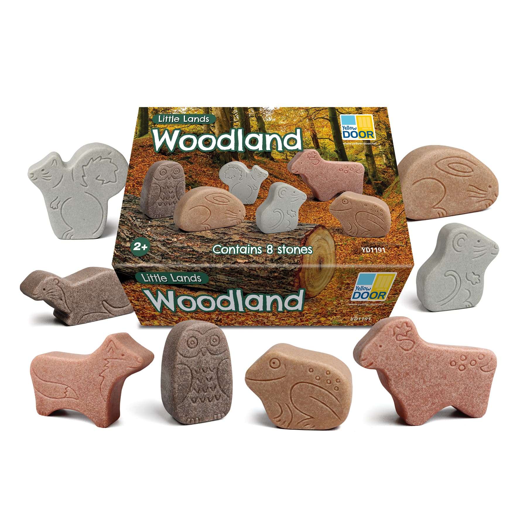 Yellow Door Little Lands Woodland Stone Figure Play Set