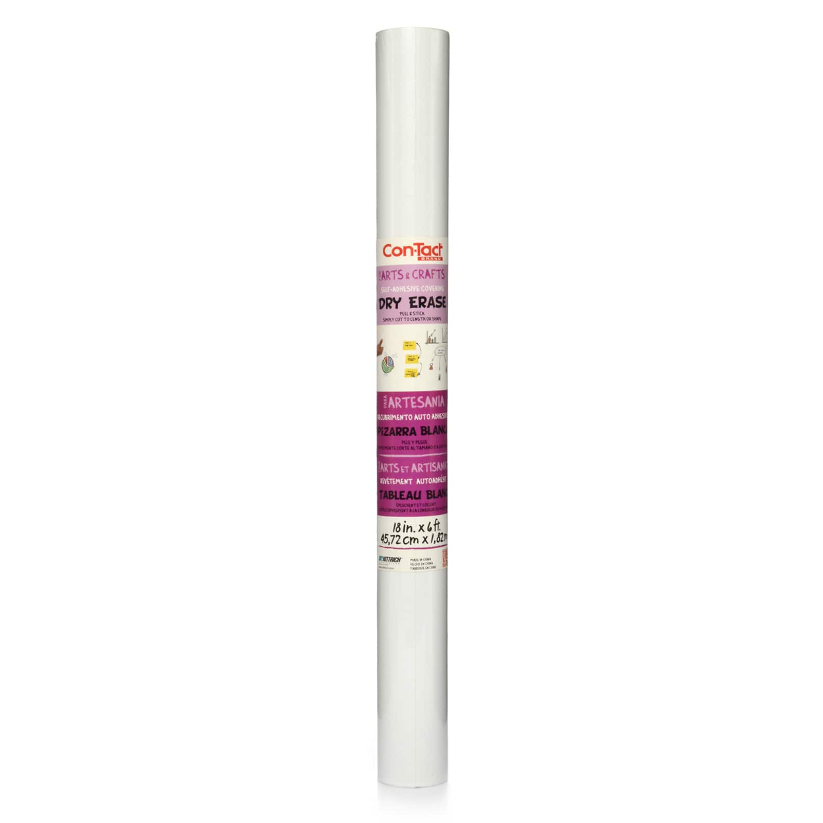 Con-Tact&#xAE; Dry Erase Adhesive Roll, 3ct.