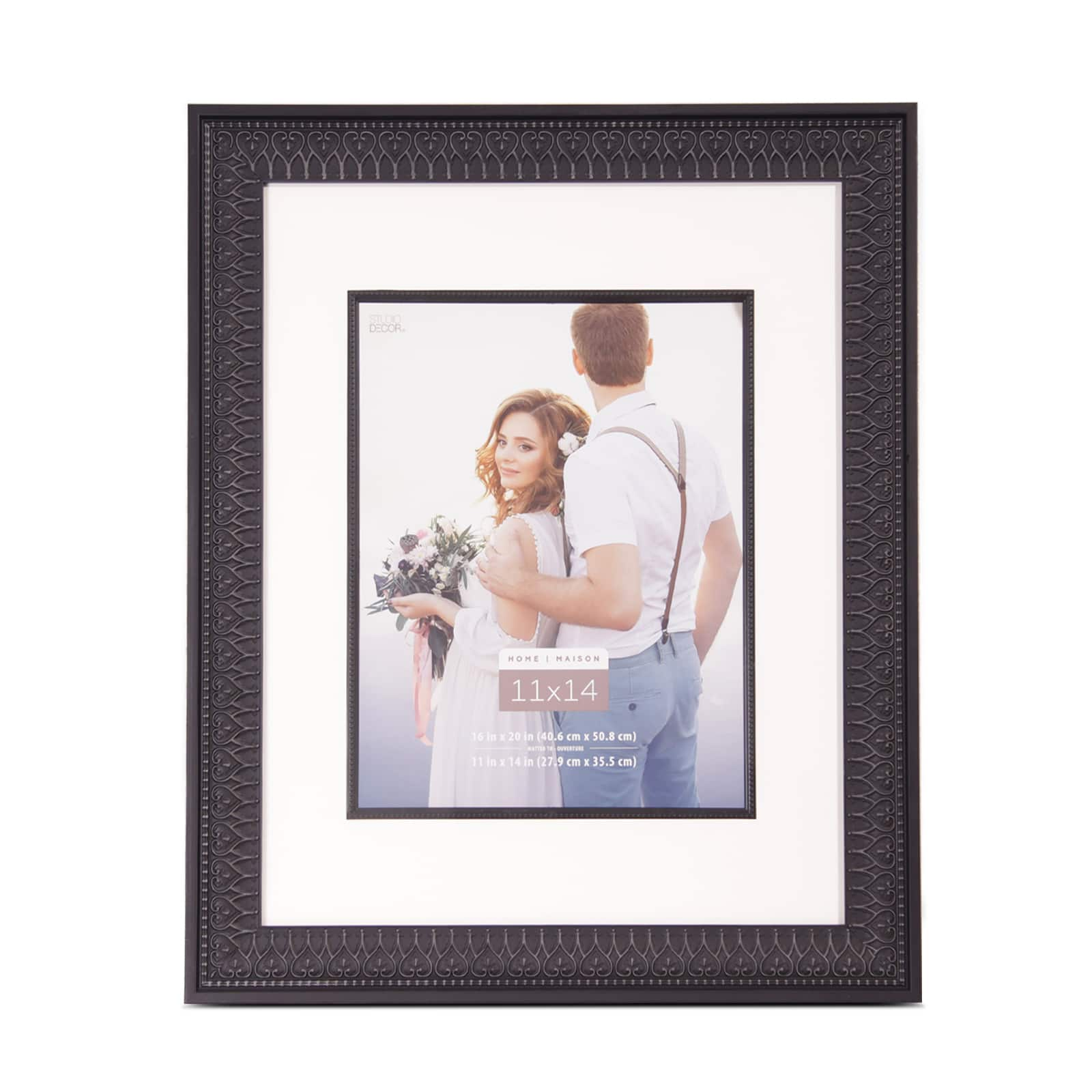 6 Pack: Black Hearts 11&#x22; x 14&#x22; Frame with Mat, Home by Studio D&#xE9;cor&#xAE;