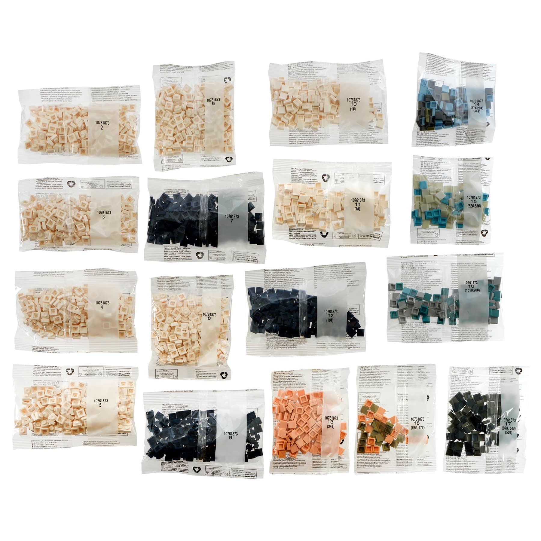 10" x 10" The Great Wave Pixelated Brick Art Kit by Make Market®