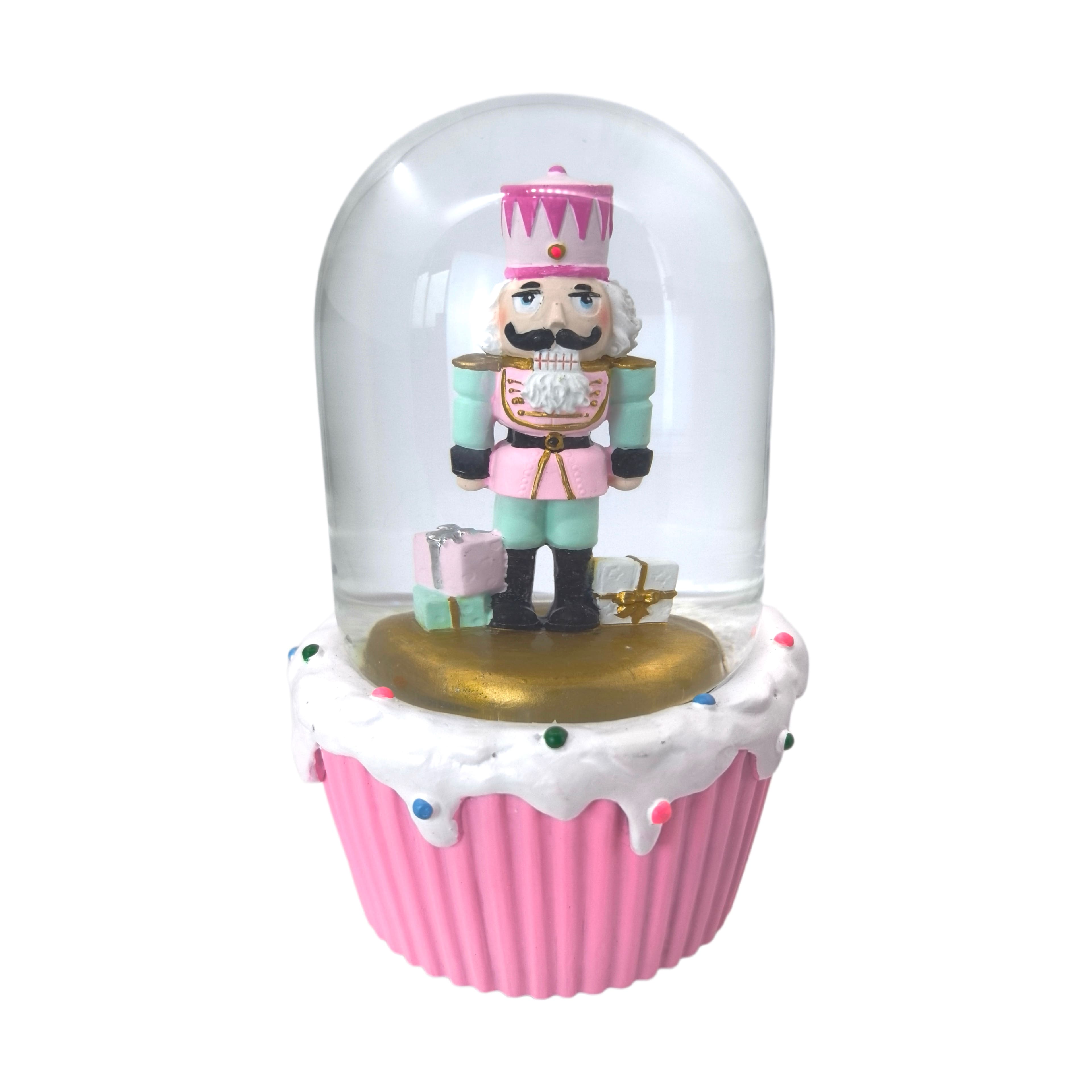 6&#x22; Pink Nutcracker Cupcake Waterglobe by Ashland&#xAE;