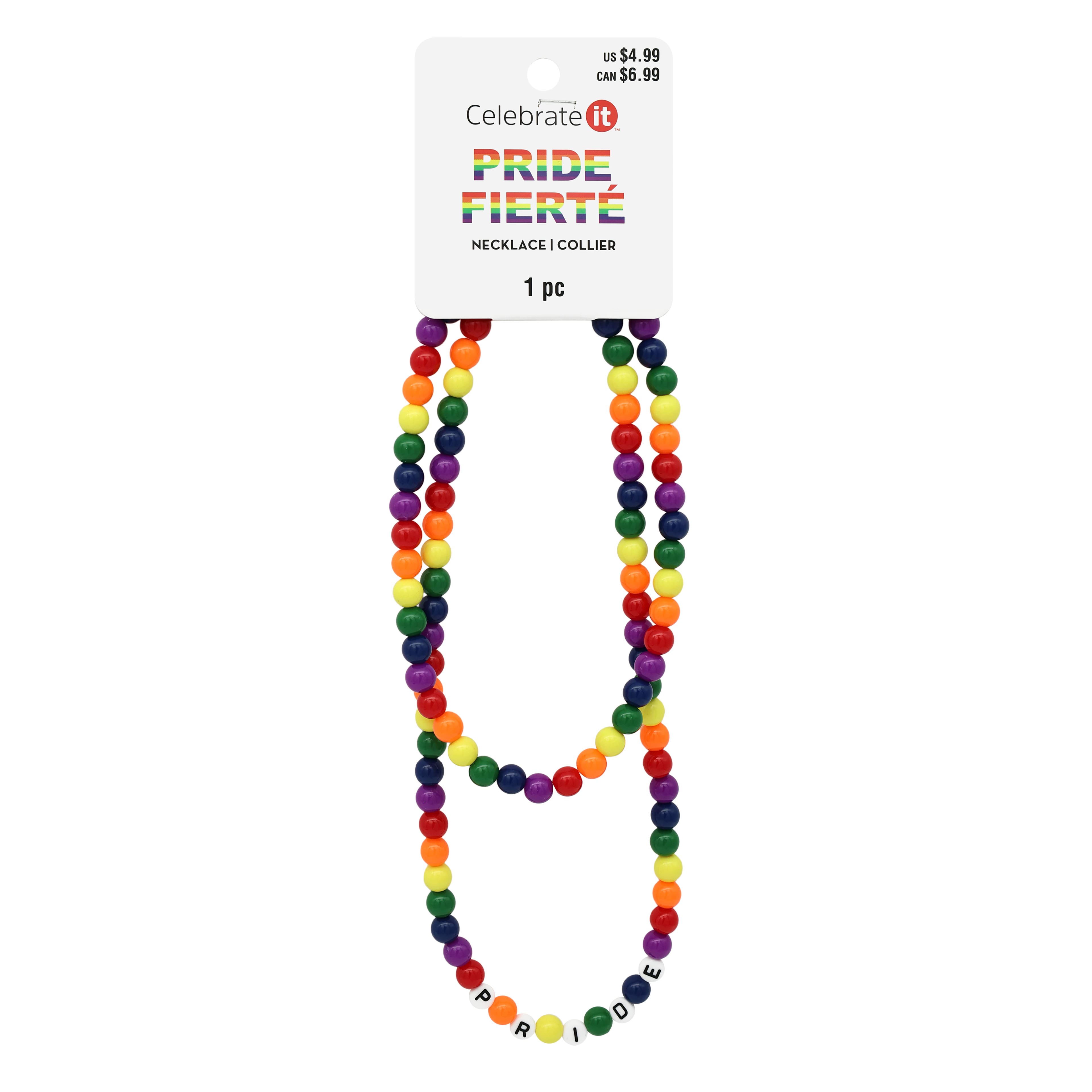 Pride Rainbow Beads Necklace by Celebrate It&#x2122;