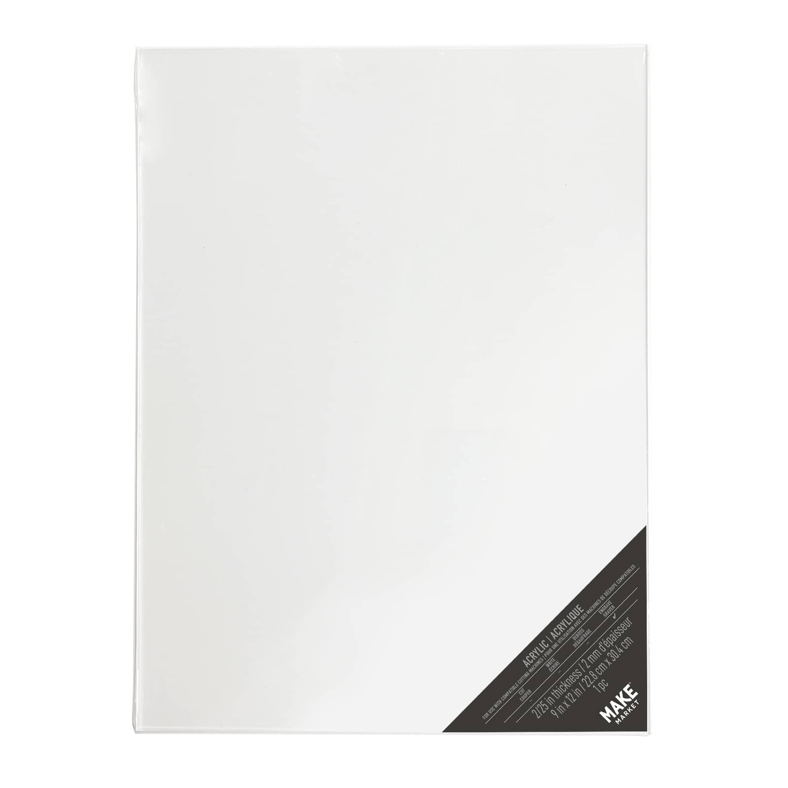 Wholesale Craft Blanks Sublimation Acrylic Sheets White 12 x 12