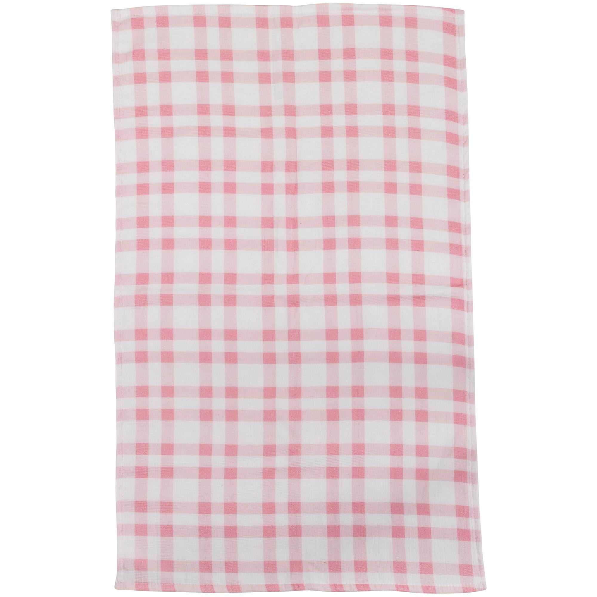 Plaid & Hearts Valentine's Day Kitchen Tea Towels Set