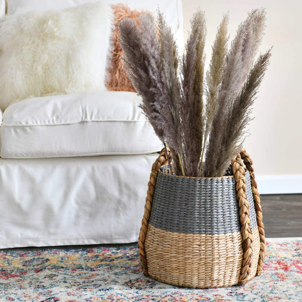 Household Essentials Cattail &#x26; Paper Terra Basket