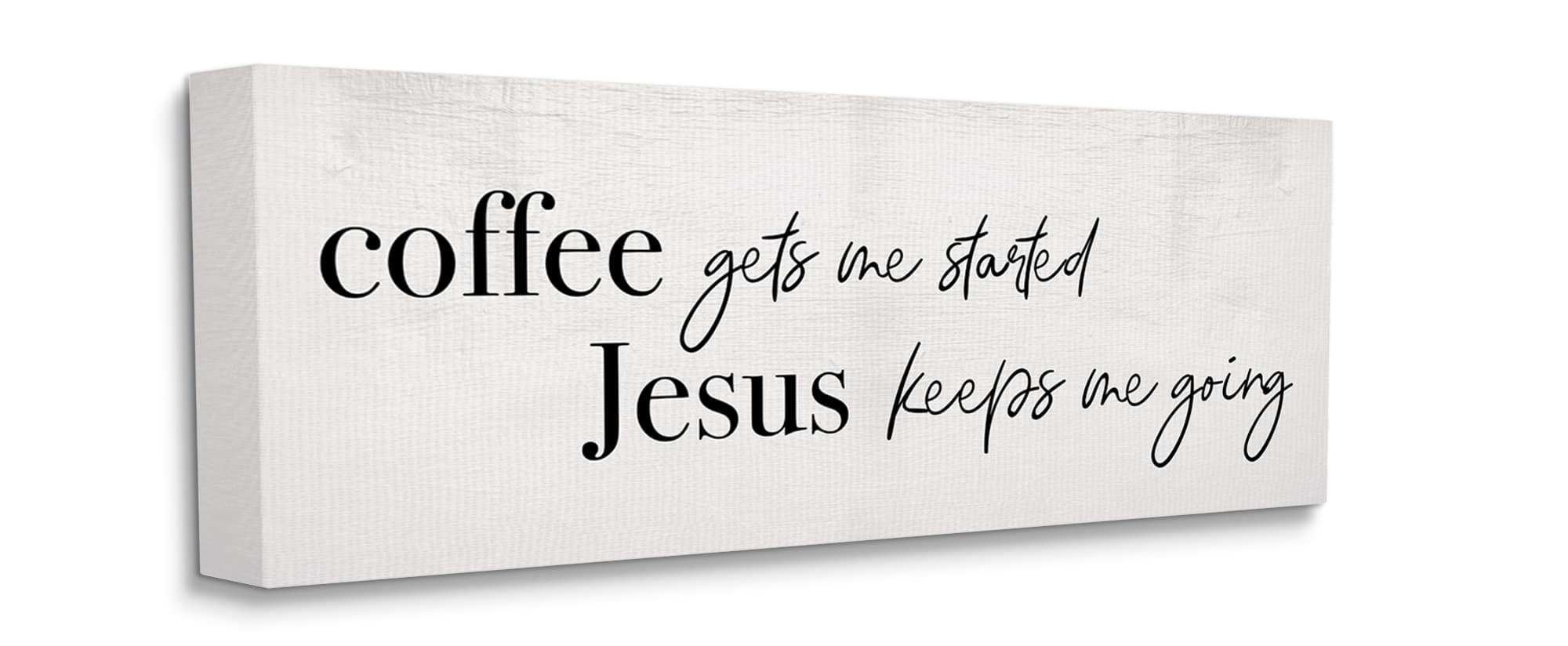 Stupell Industries Jesus Keeps Me Going Canvas Wall Art