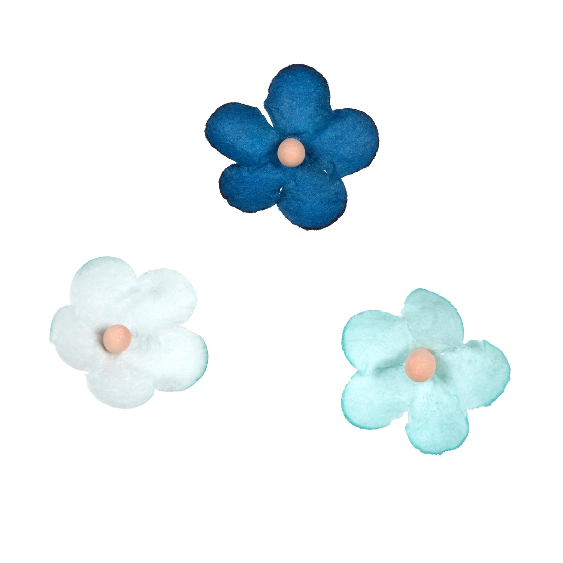 12 Packs: 120 ct. (1,440 total) Blue Paper Flowers by Recollections™