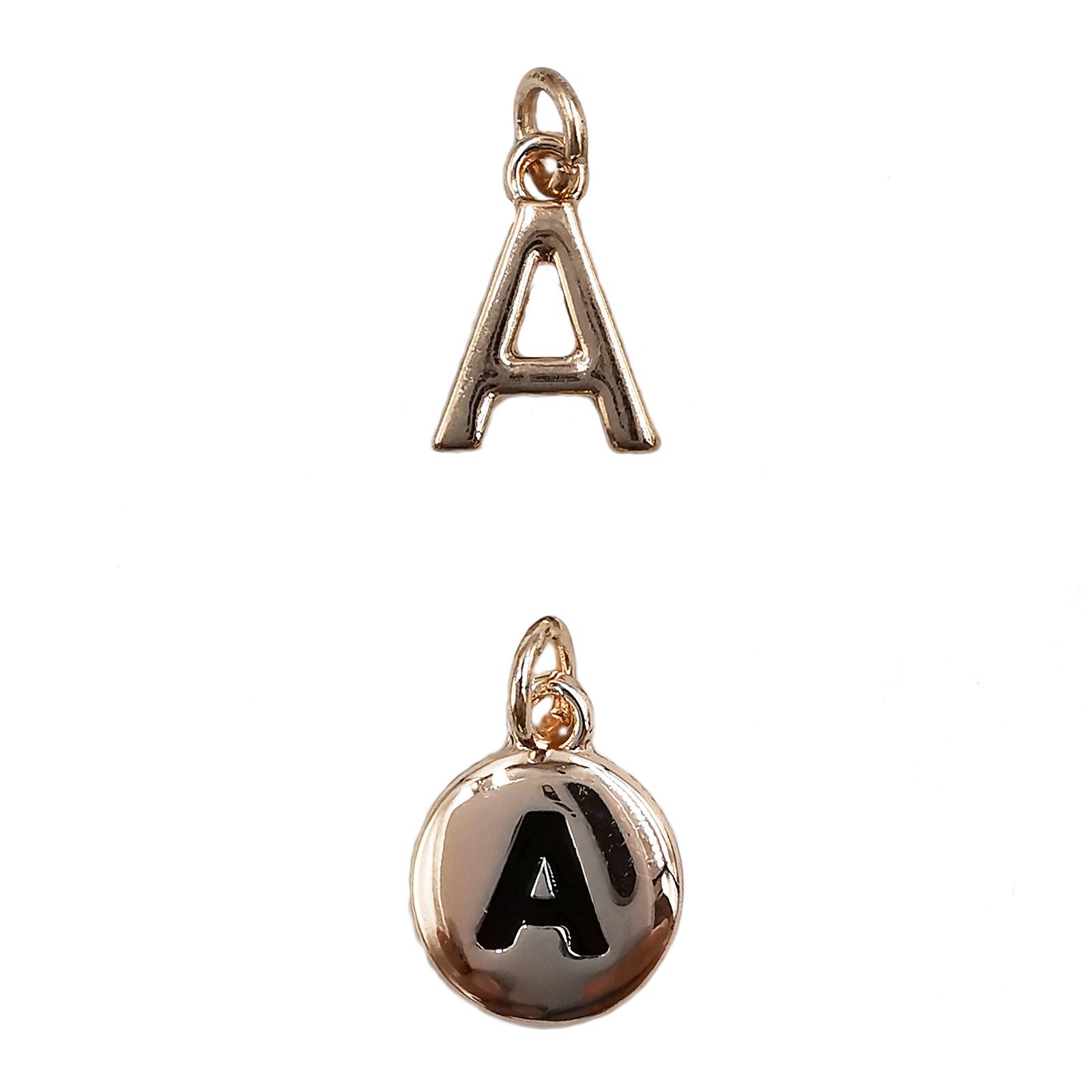 Charmalong™ Rose Gold Plated Letter Charm by Bead Landing™