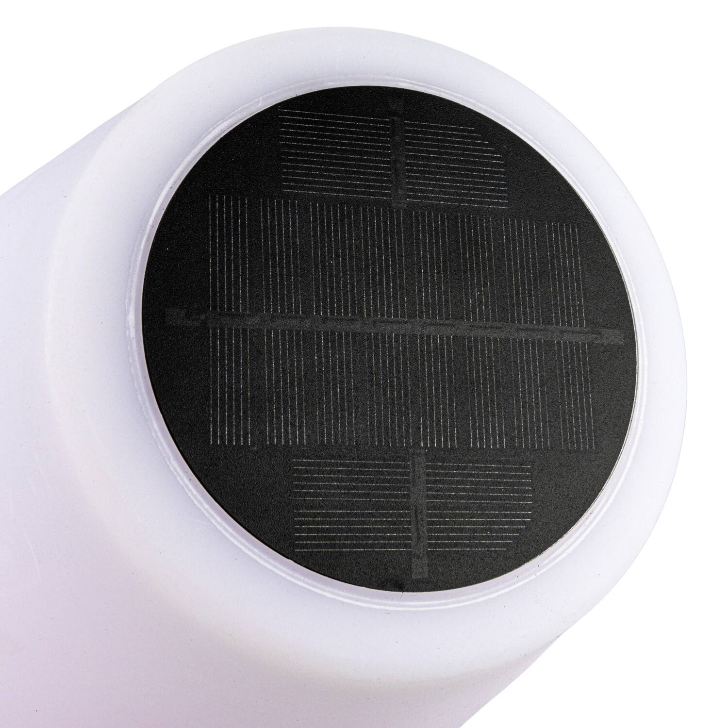 Hello Honey&#xAE; 57.75&#x22; Black Touch Sensor Metal Solar Floor Lamp