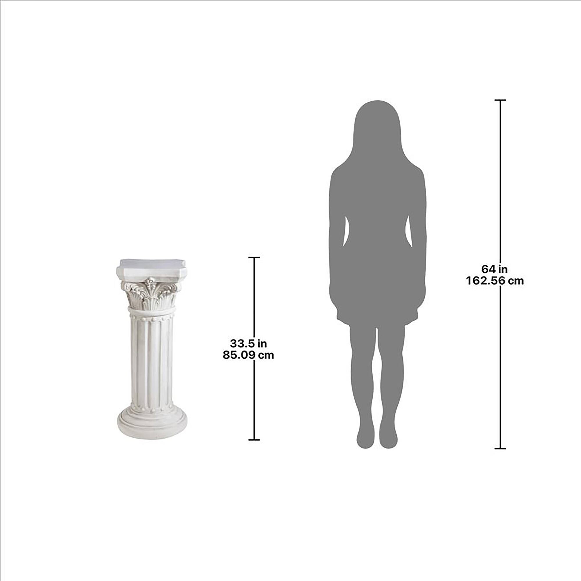 Design Toscano 33.5" The Athena Corinthian Pedestal