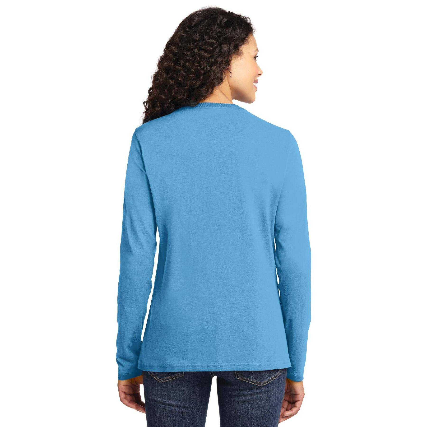 Port & Company® Core Cotton Colors Long Sleeve Ladies T-Shirt
