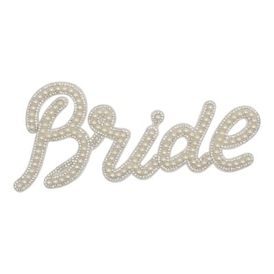 Pearl Bride Iron On Patch by Make Market® image
