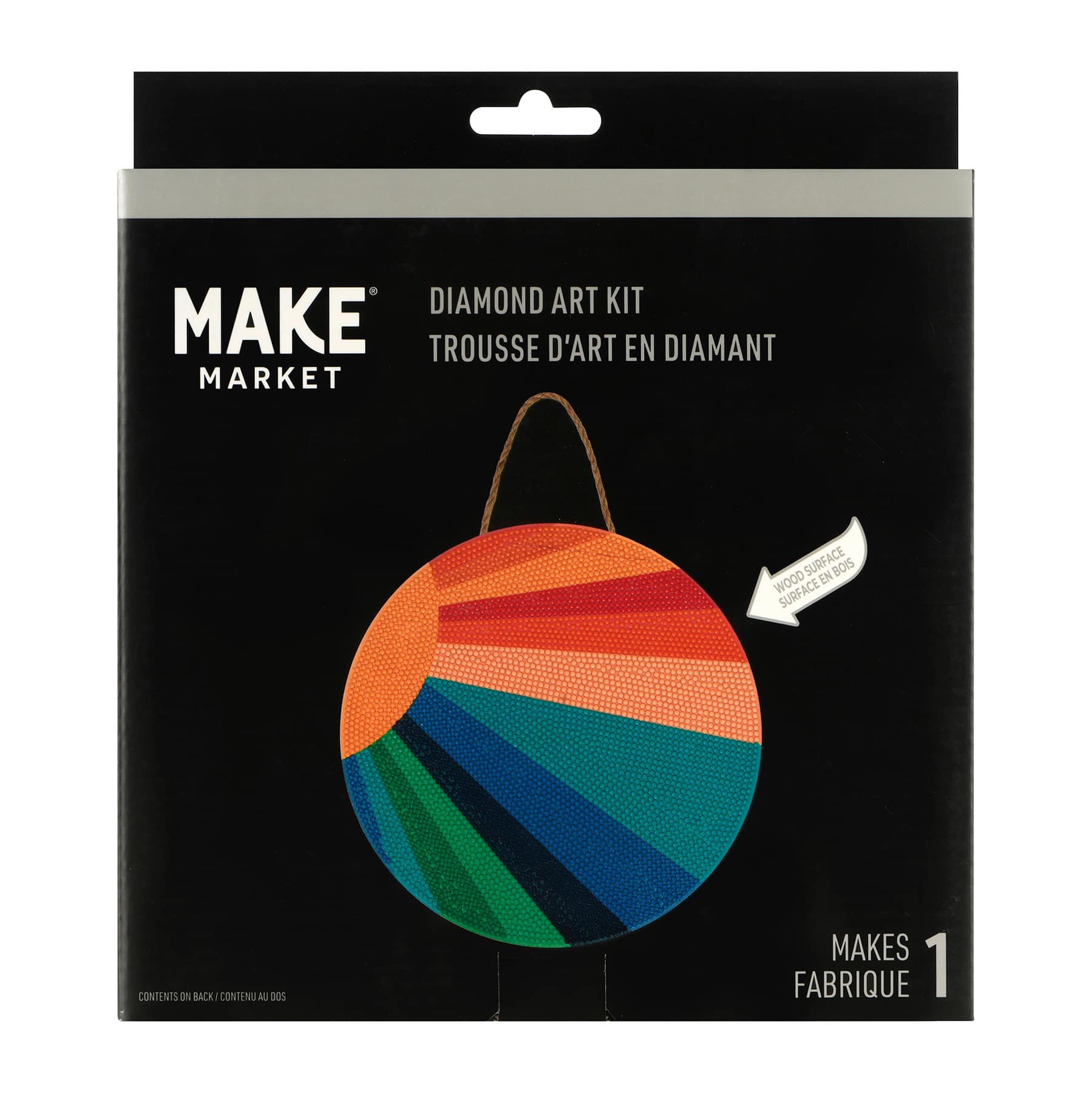 Sun Wood Plaque Diamond Art Kit by Make Market&#xAE;