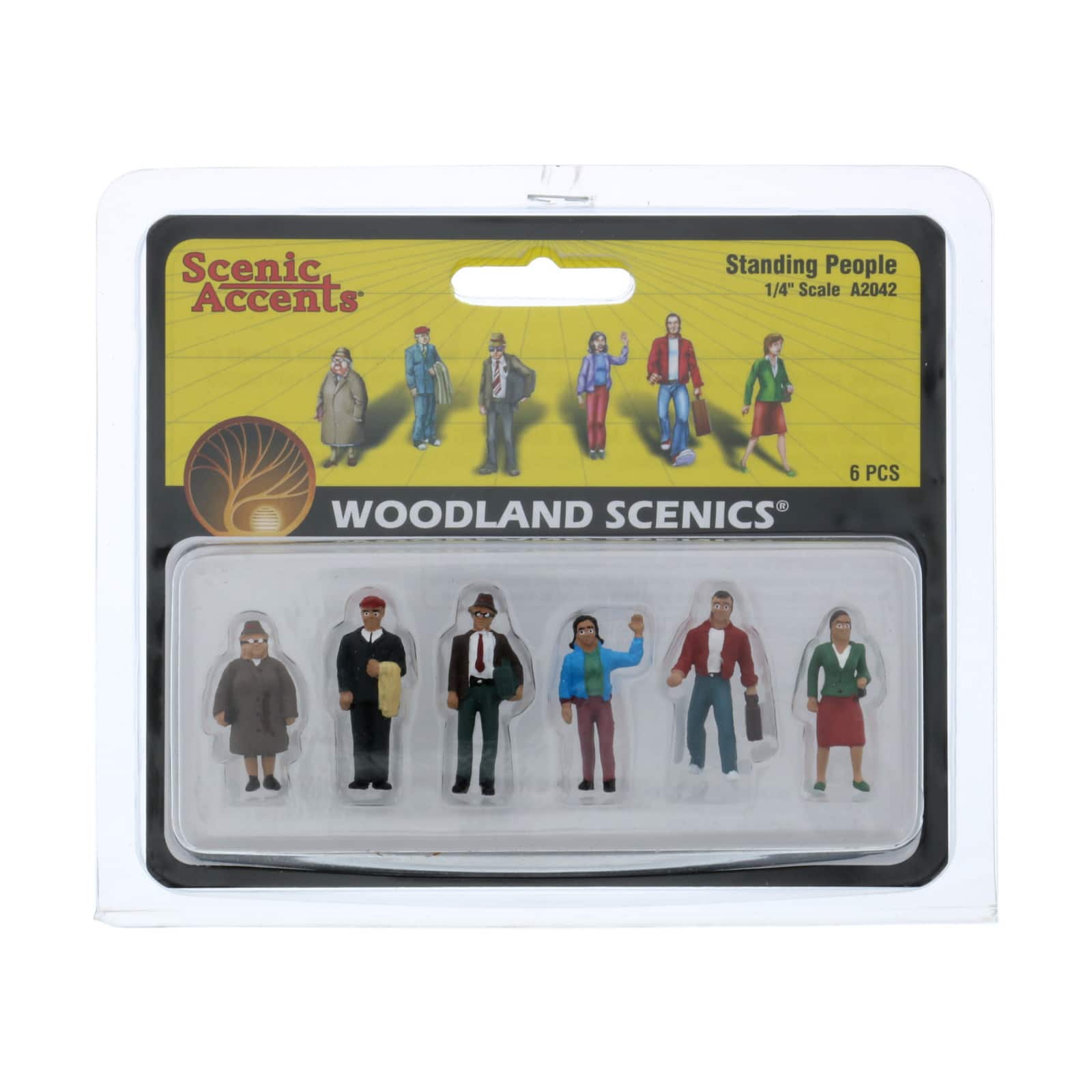 Woodland Scenics® 1/4" Standing People Scale Figures
