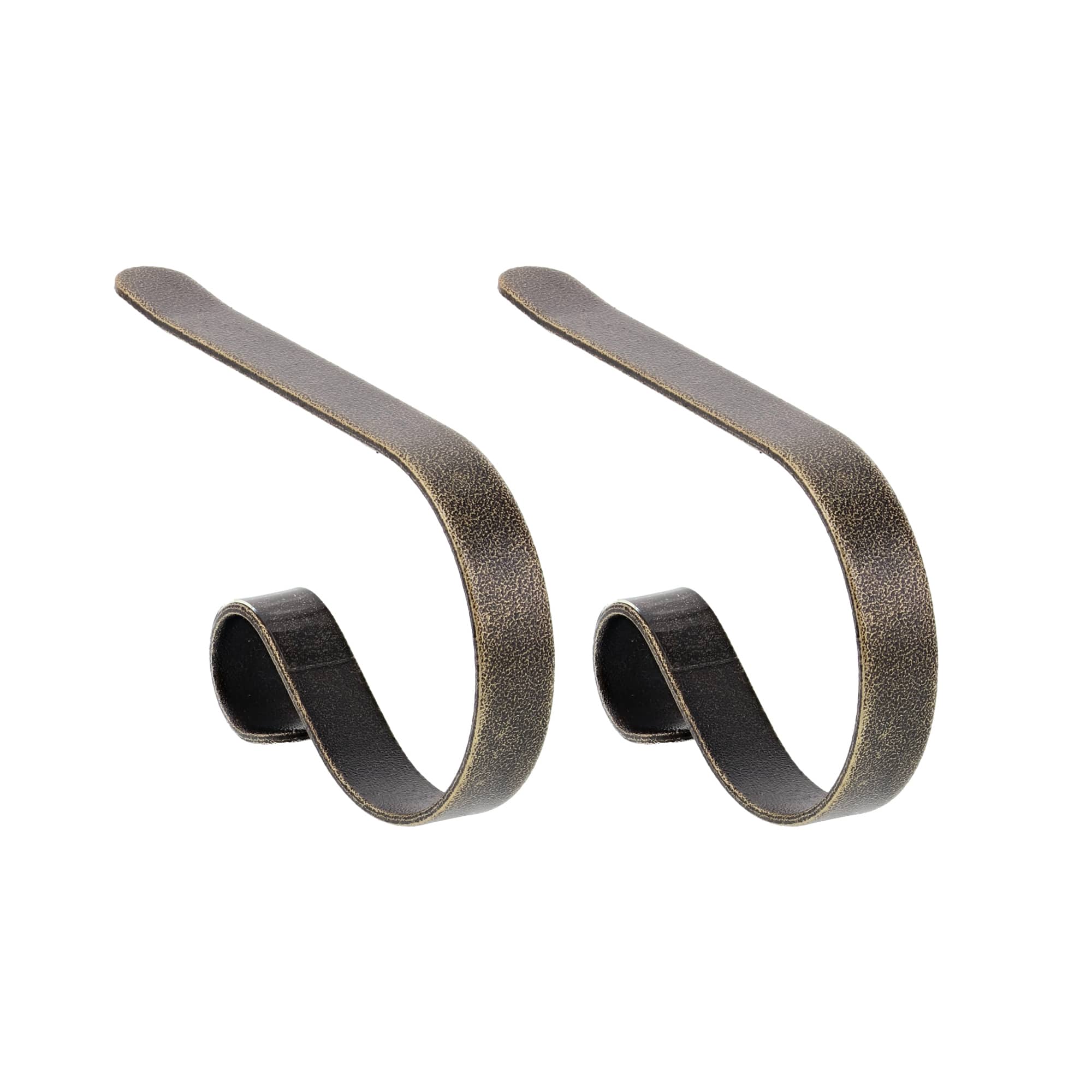 Original MantleClip® Weathered Brass Stocking Holders, 2ct.