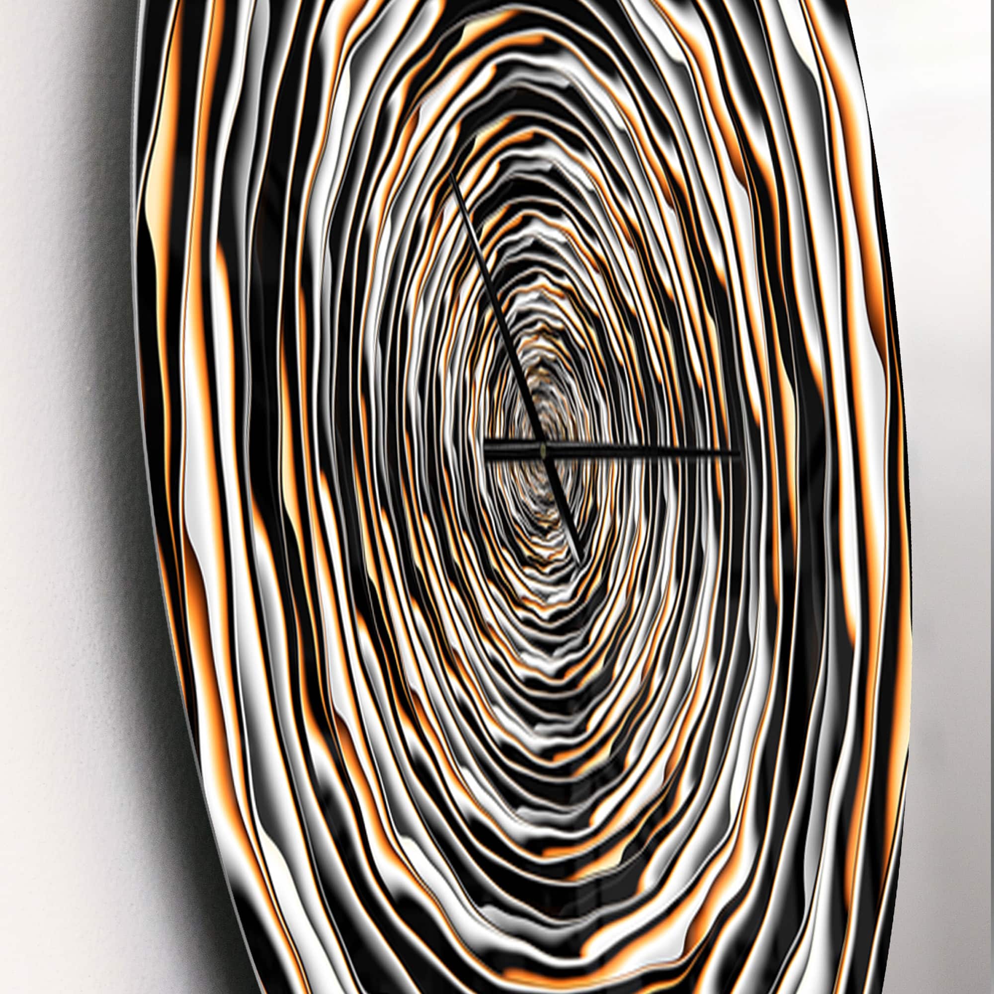 Designart &#x27;Fractal Rotating Modern Wall Clock