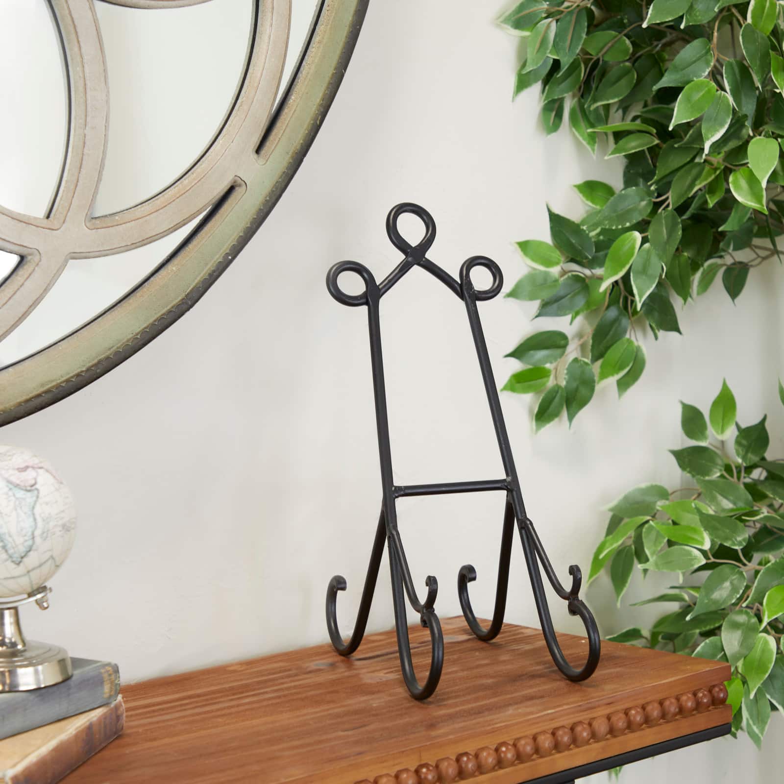 14&#x22; Black Metal Traditional Easel