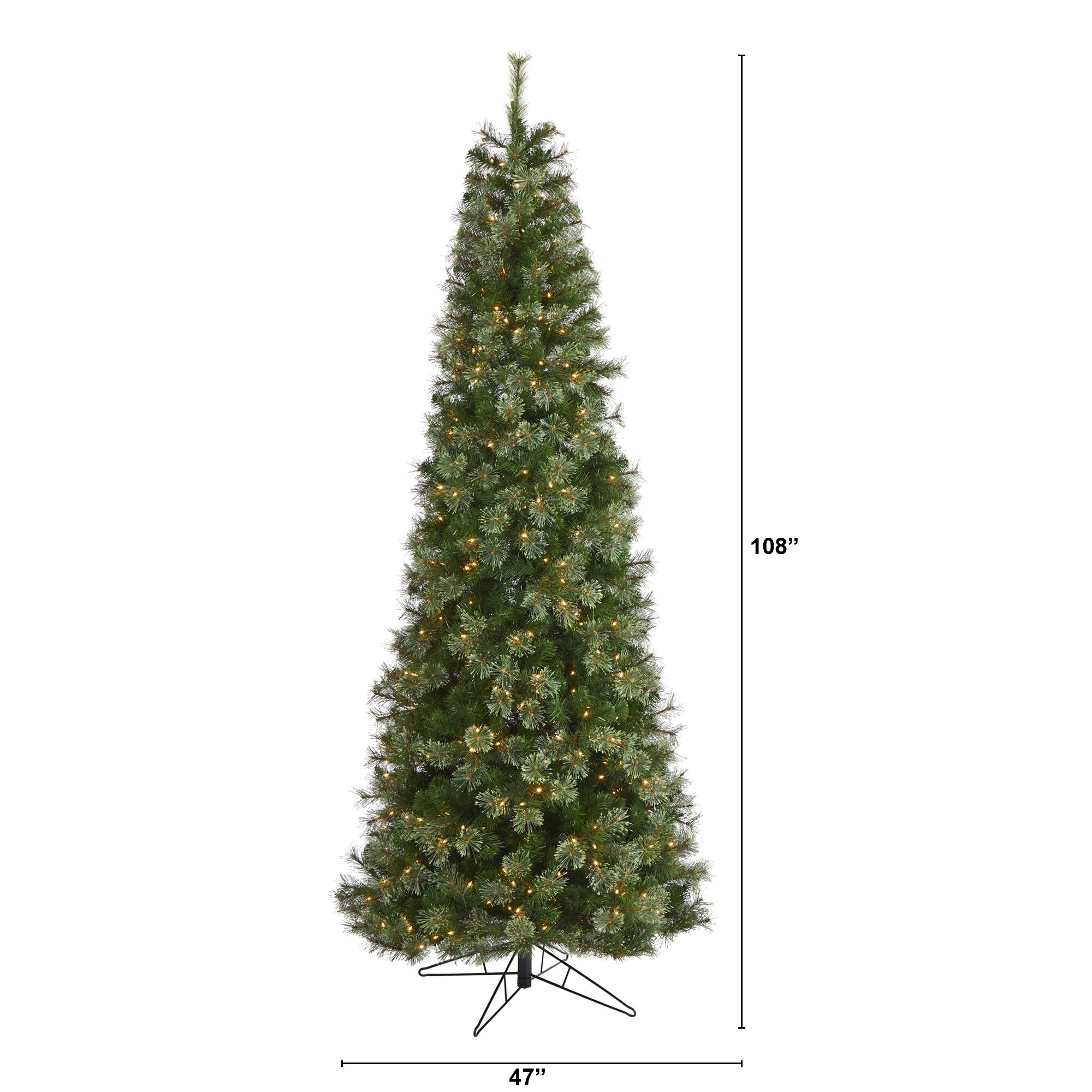 9ft. Pre-Lit Cashmere Artificial Christmas Tree, Warm White Lights | 8 ...