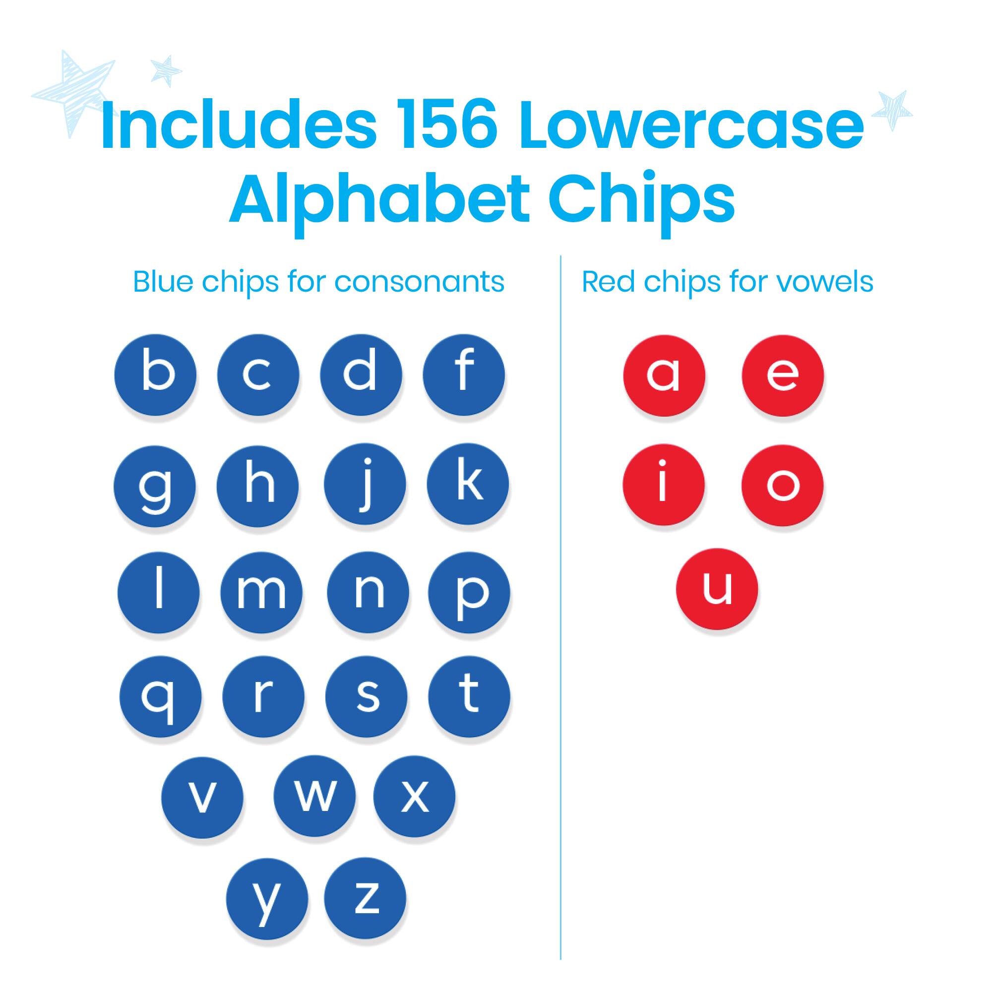 Hand2mind® Lowercase Alphabet Chips Set, 6ct.