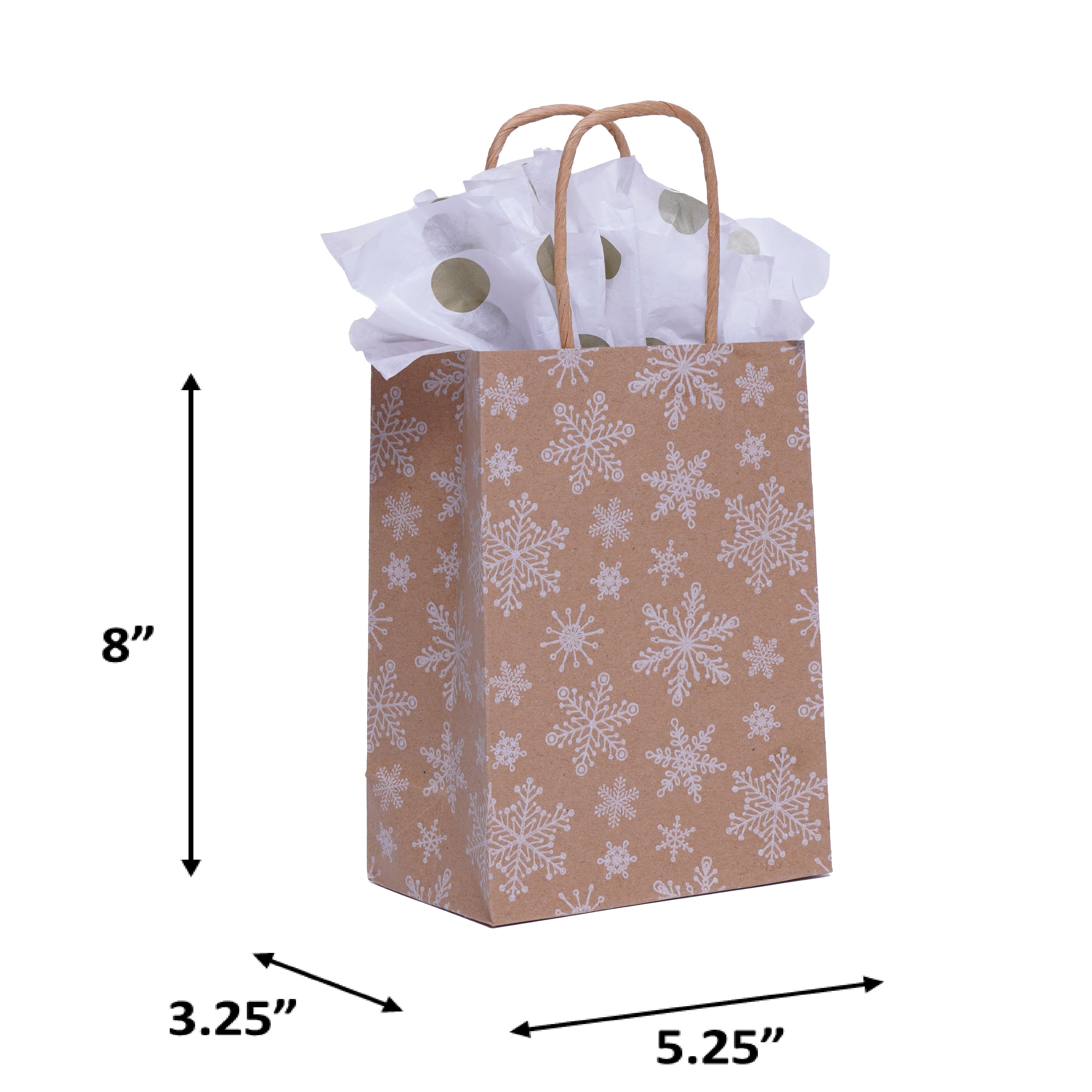 8&#x22; Snowflake Gift Bags, 6ct. by Celebrate It&#x2122;