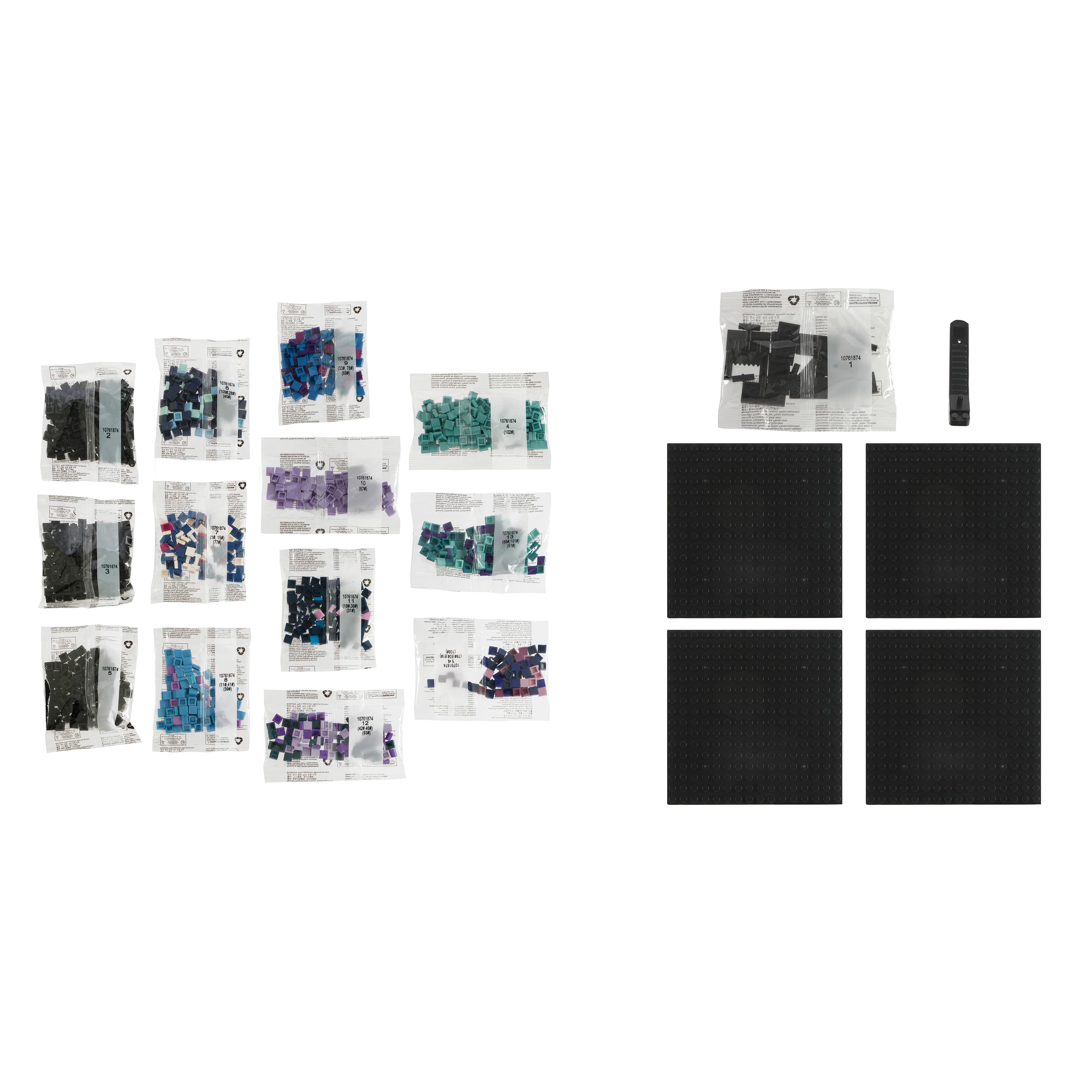 10" x 10" Celestial Body Pixelated Brick Art Kit by Make Market®