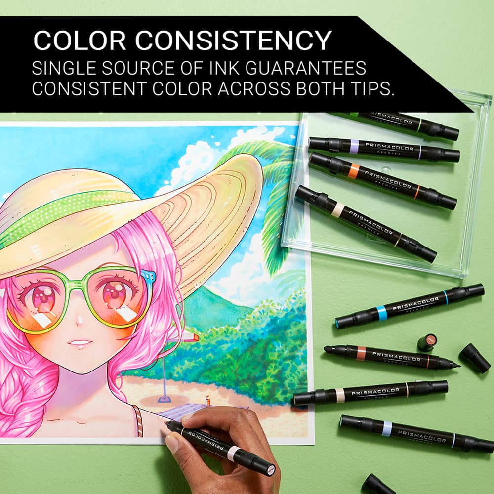 Prismacolor&#xAE; Premier&#xAE; Manga Dual-Ended Art Markers, 12ct.
