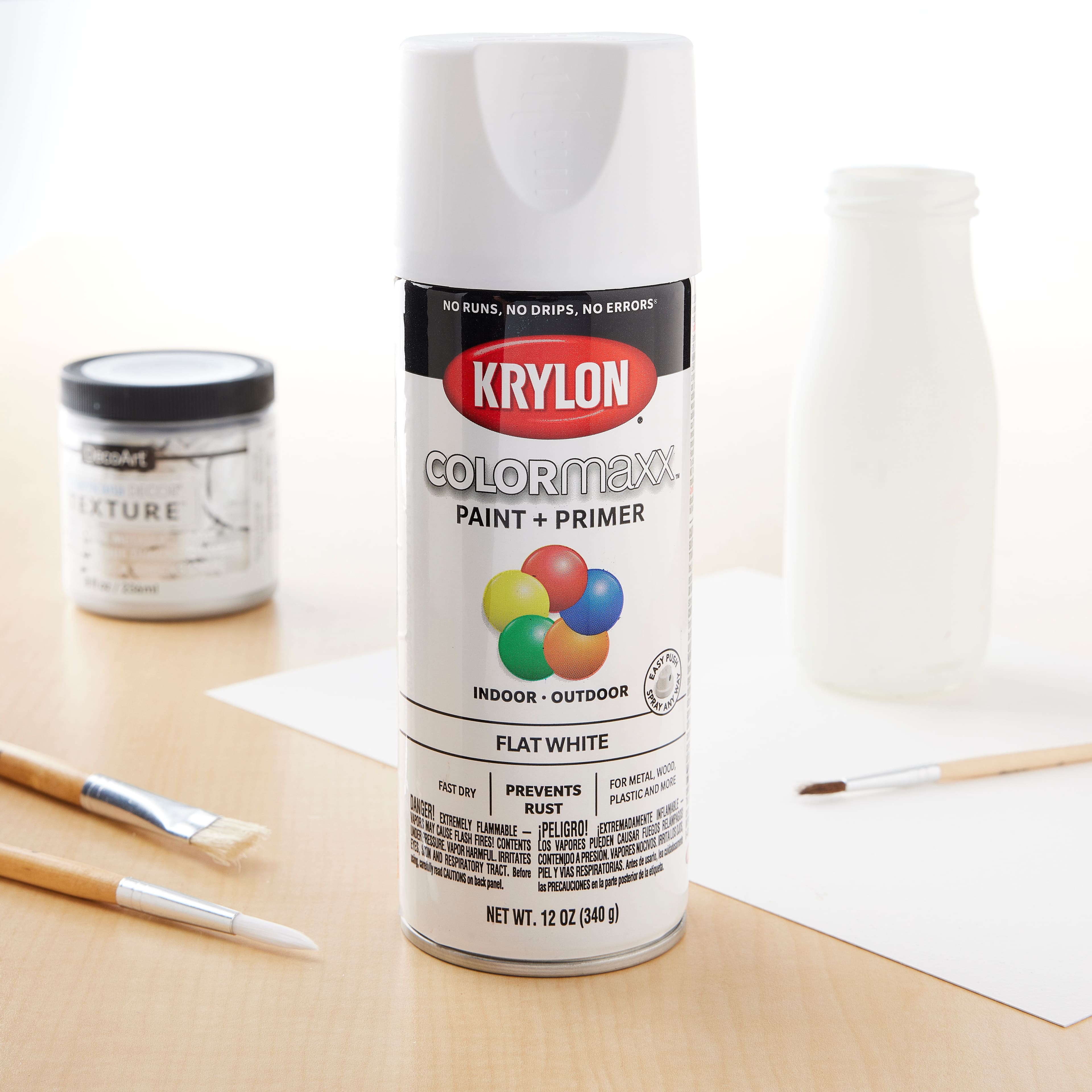 Krylon&#xAE; COLORmaxx&#x2122; Paint &#x26; Primer, Flat White