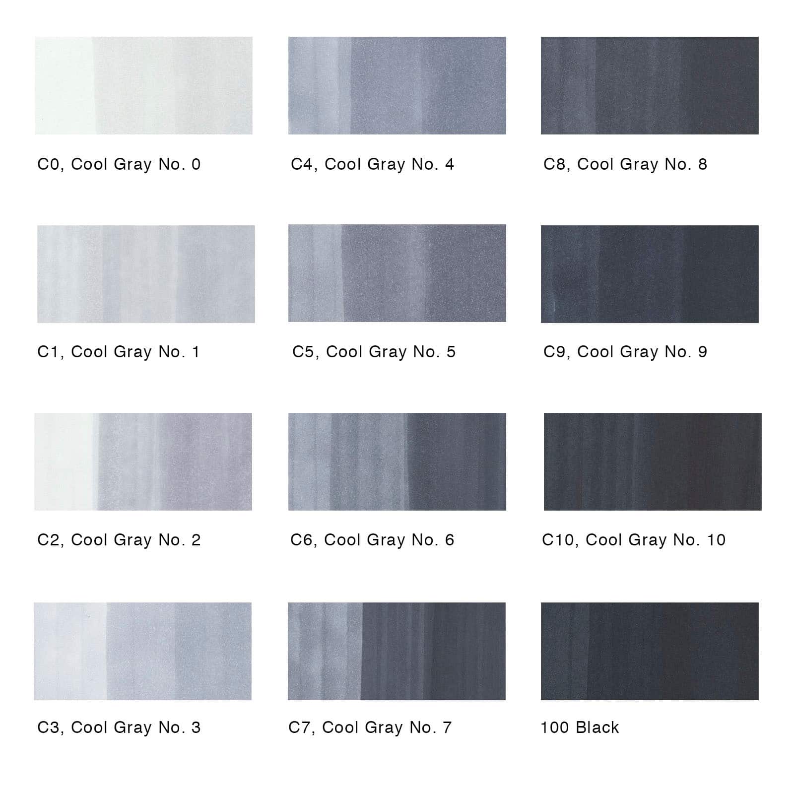 Copic&#xAE; Classic Cool Gray Marker Set