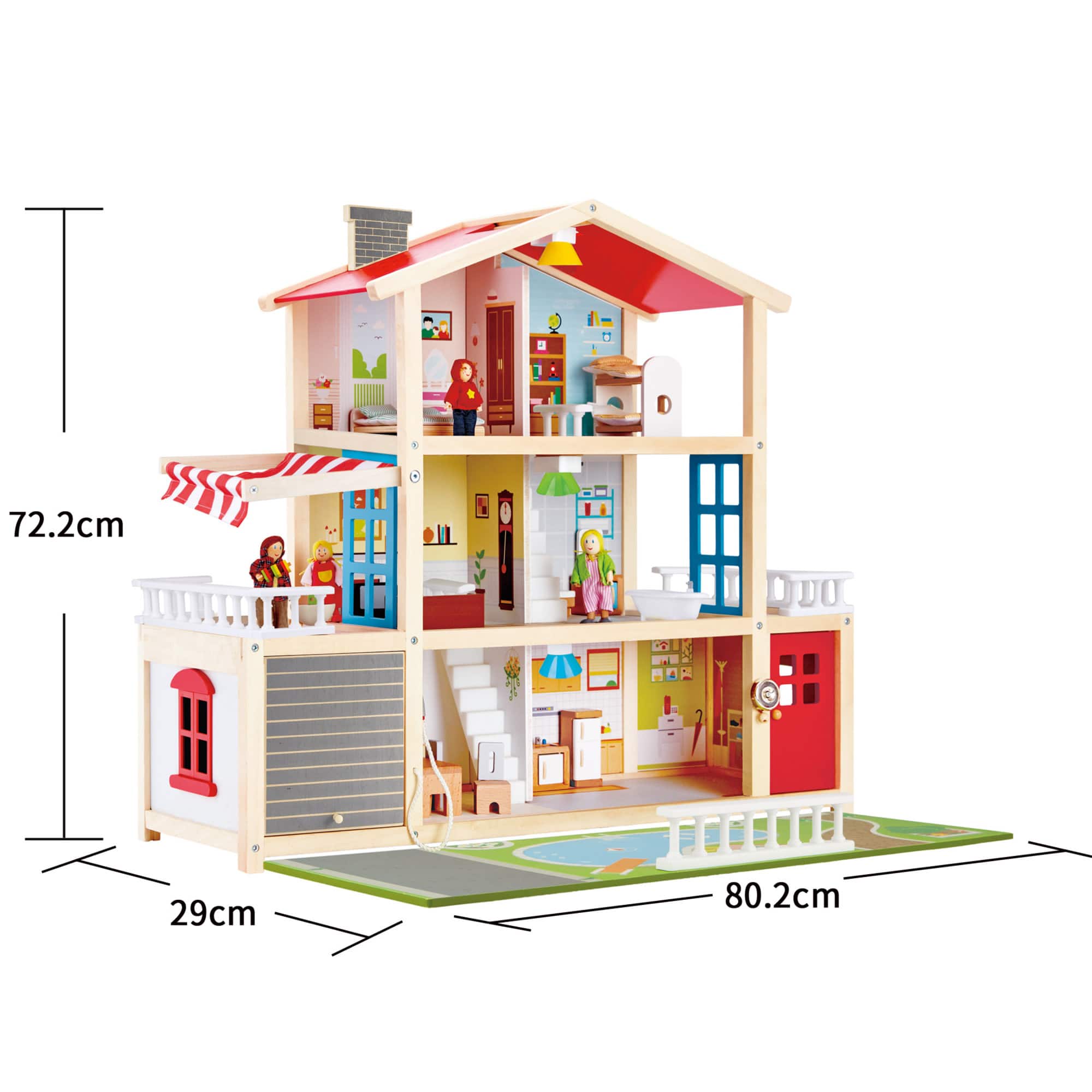Hape Family Mansion Dollhouse Playset