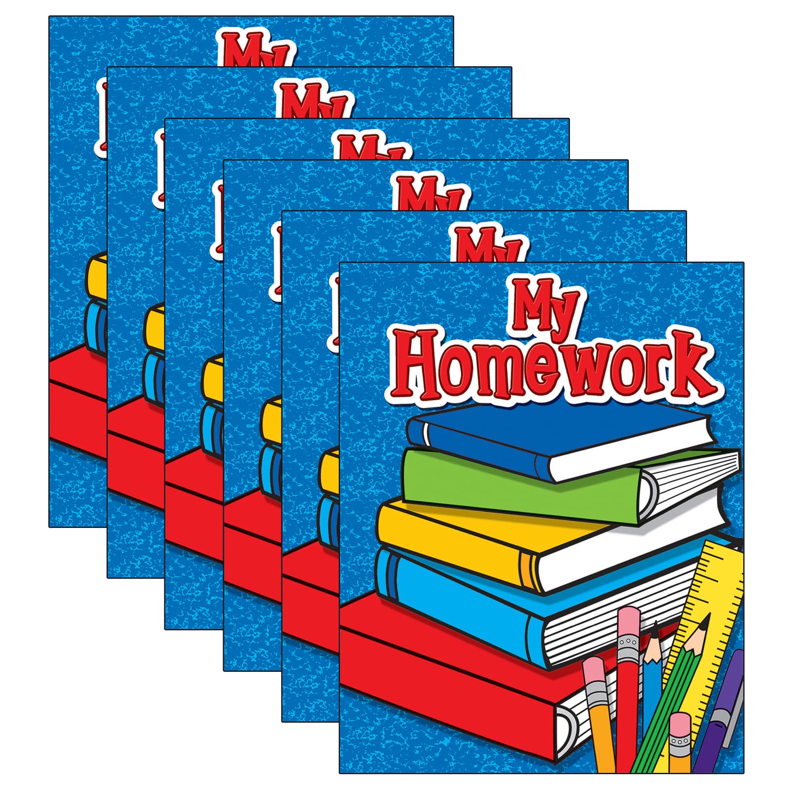 Teacher Created Resources® My Homework Pocket Folder, Pack of 6
