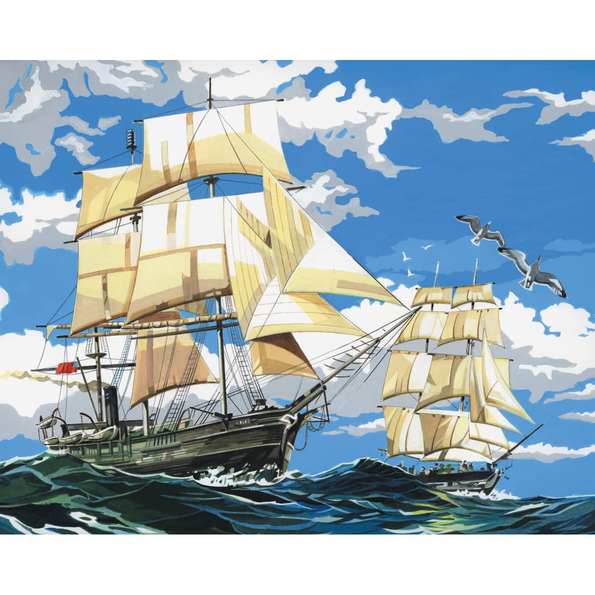 Royal & Langnickel® Painting by Numbers™ Artist Canvas Series Sailing Ships Kit