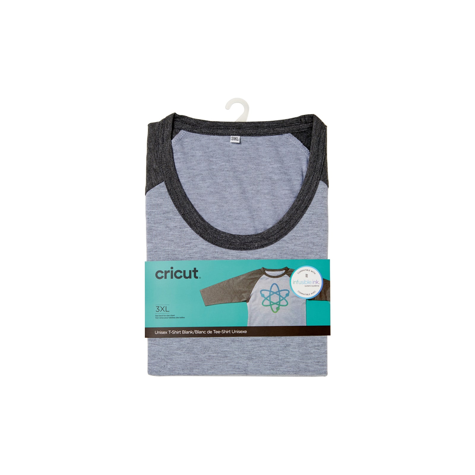 Cricut® Unisex Adult Raglan Sleeve T-Shirt Blank