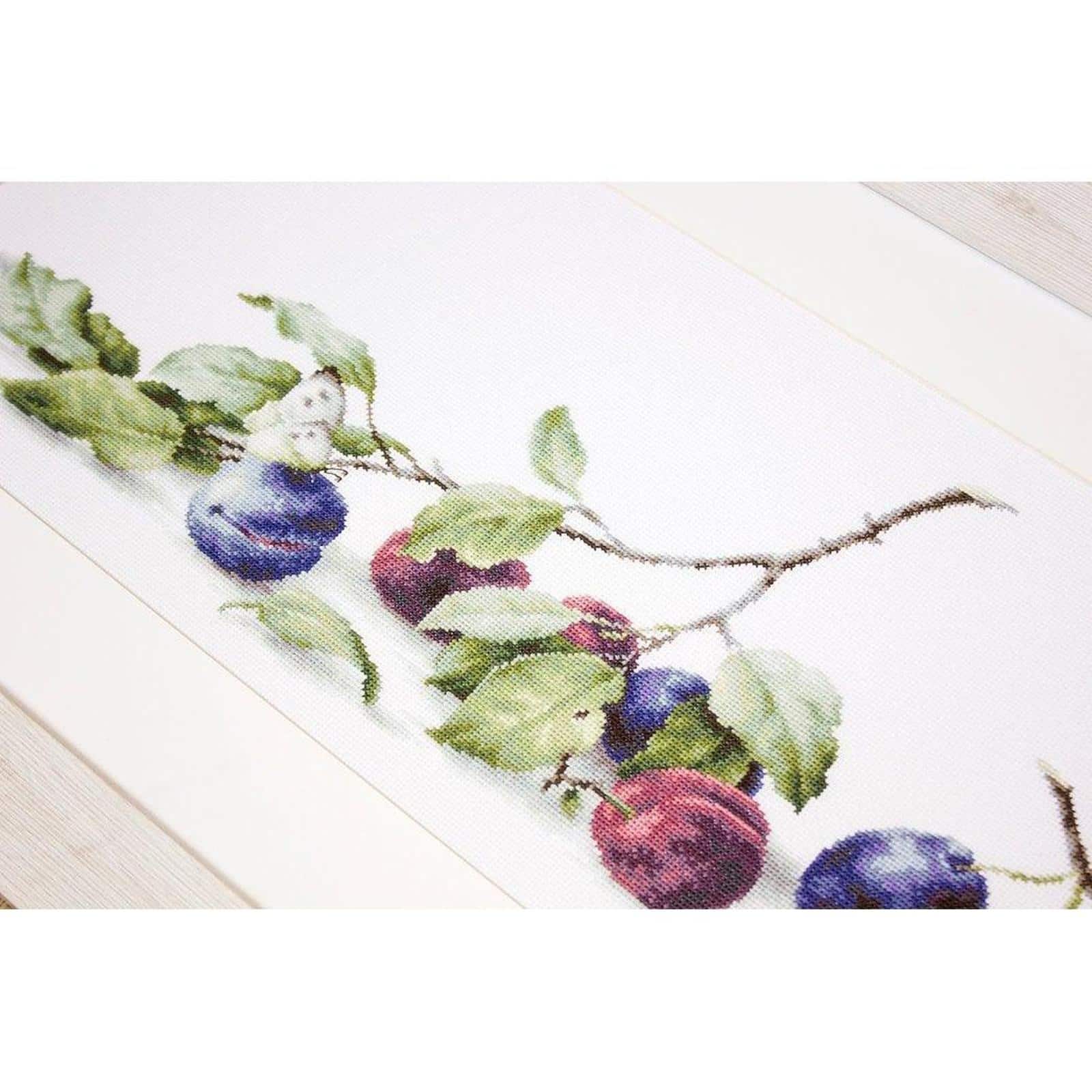 Luca-s Plums Counted Cross Stitch Kit