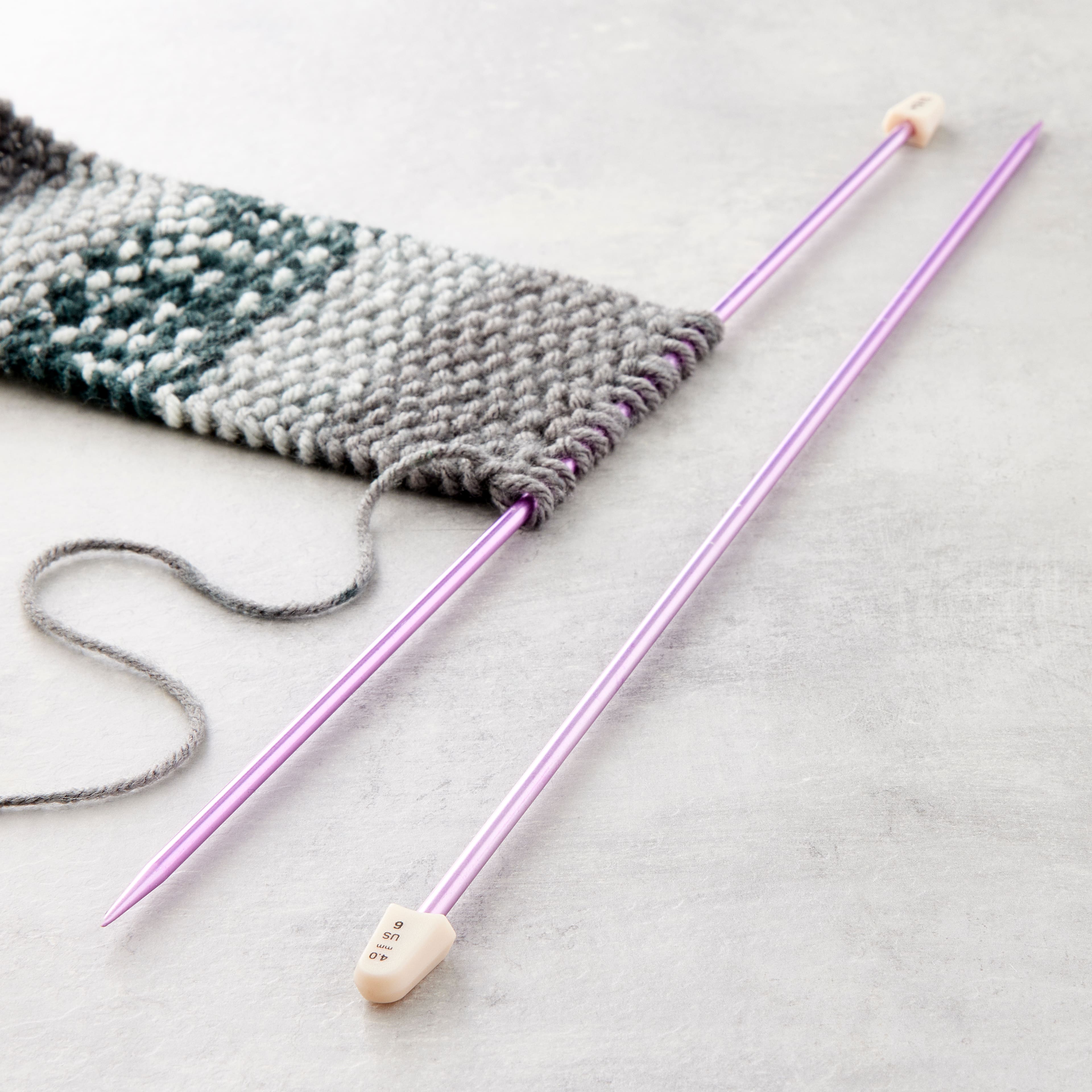 Susan Bates® 14" Silvalume Knitting Needles