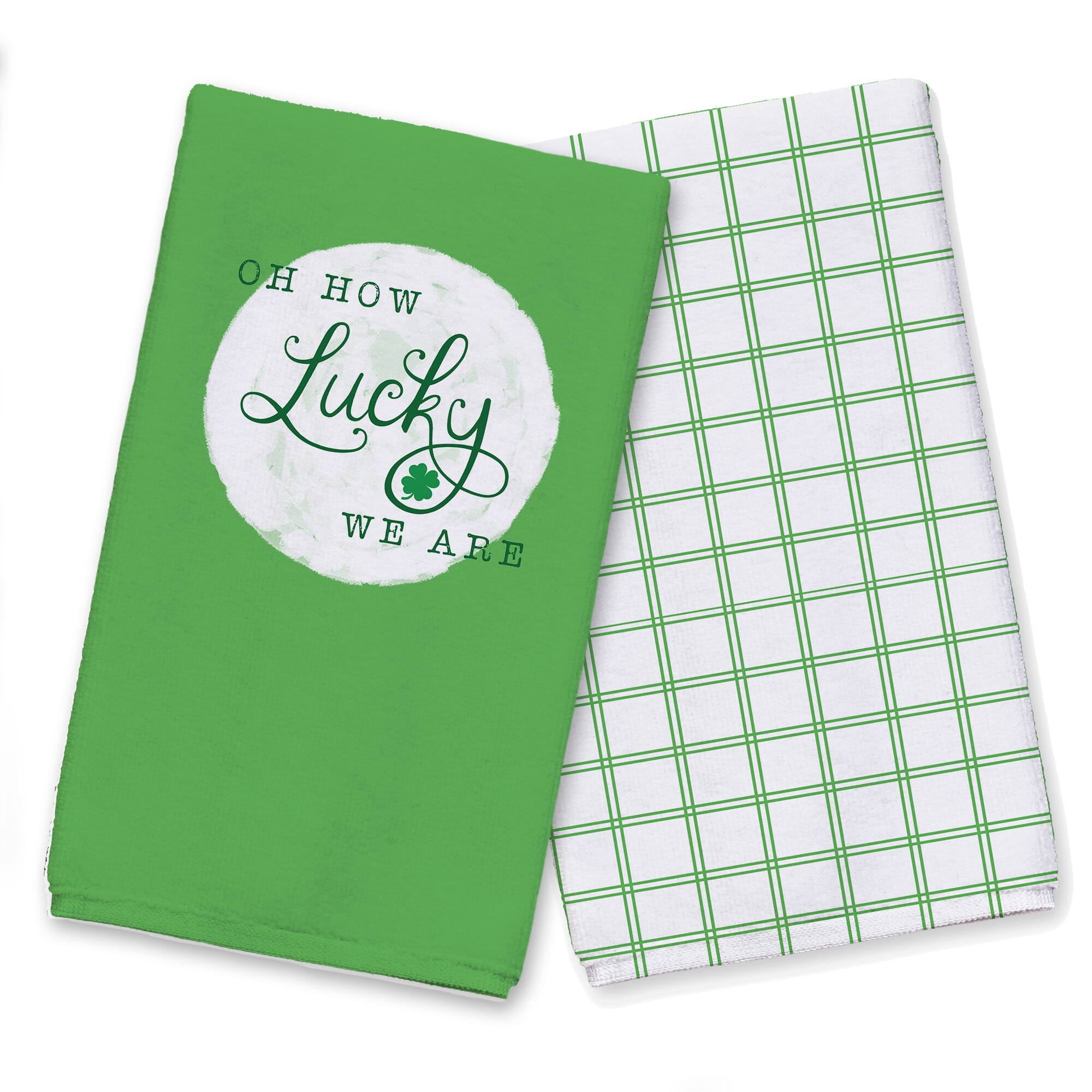 Oh How Lucky St. Patrick's Day Tea Towel Set