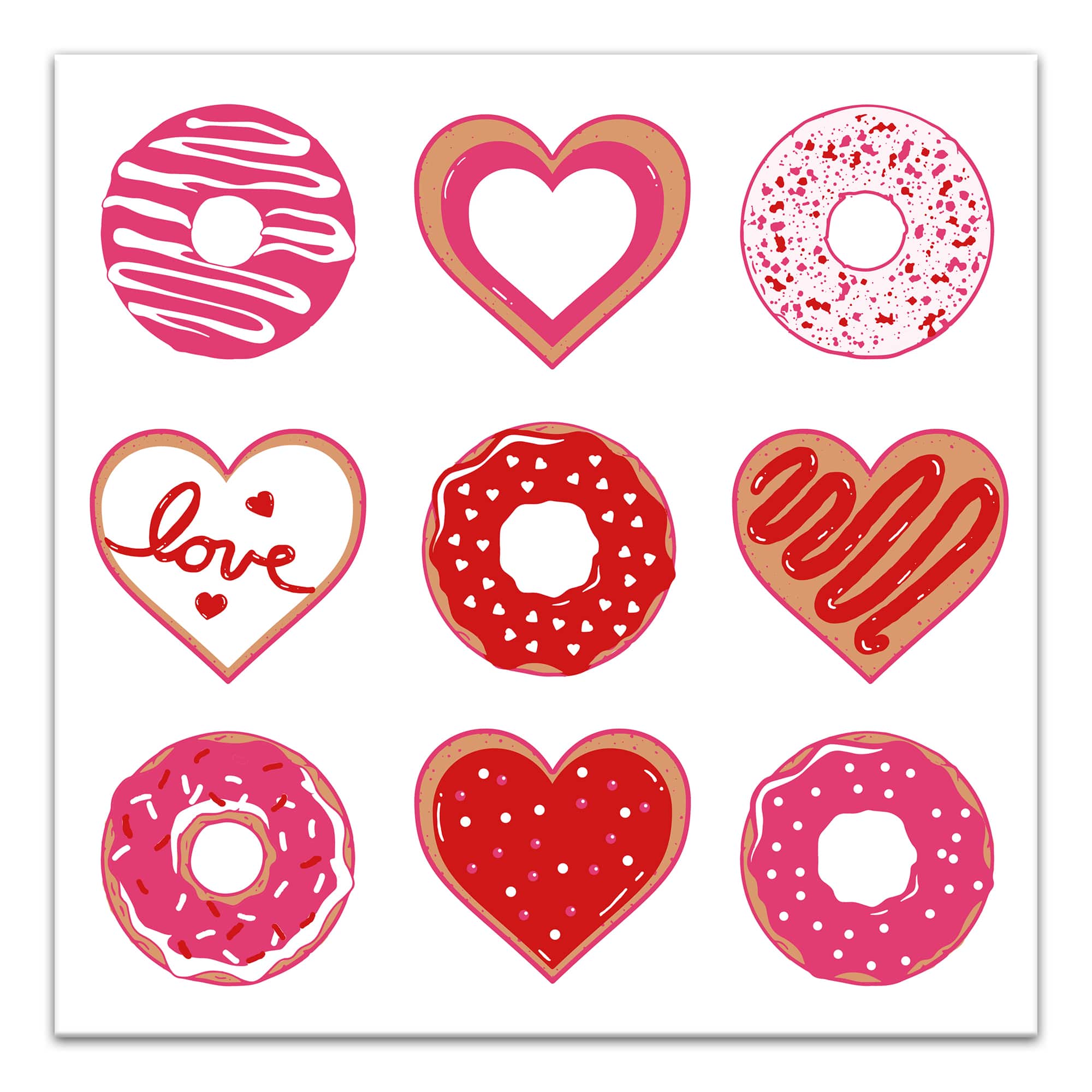 Valentines Sweets Canvas Wall Art
