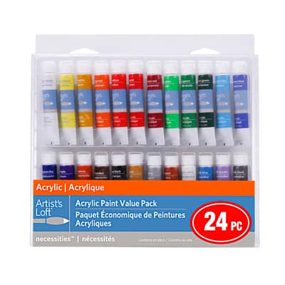 24 Color Acrylic Paint Value Pack Necessities™ by Artist's Loft™