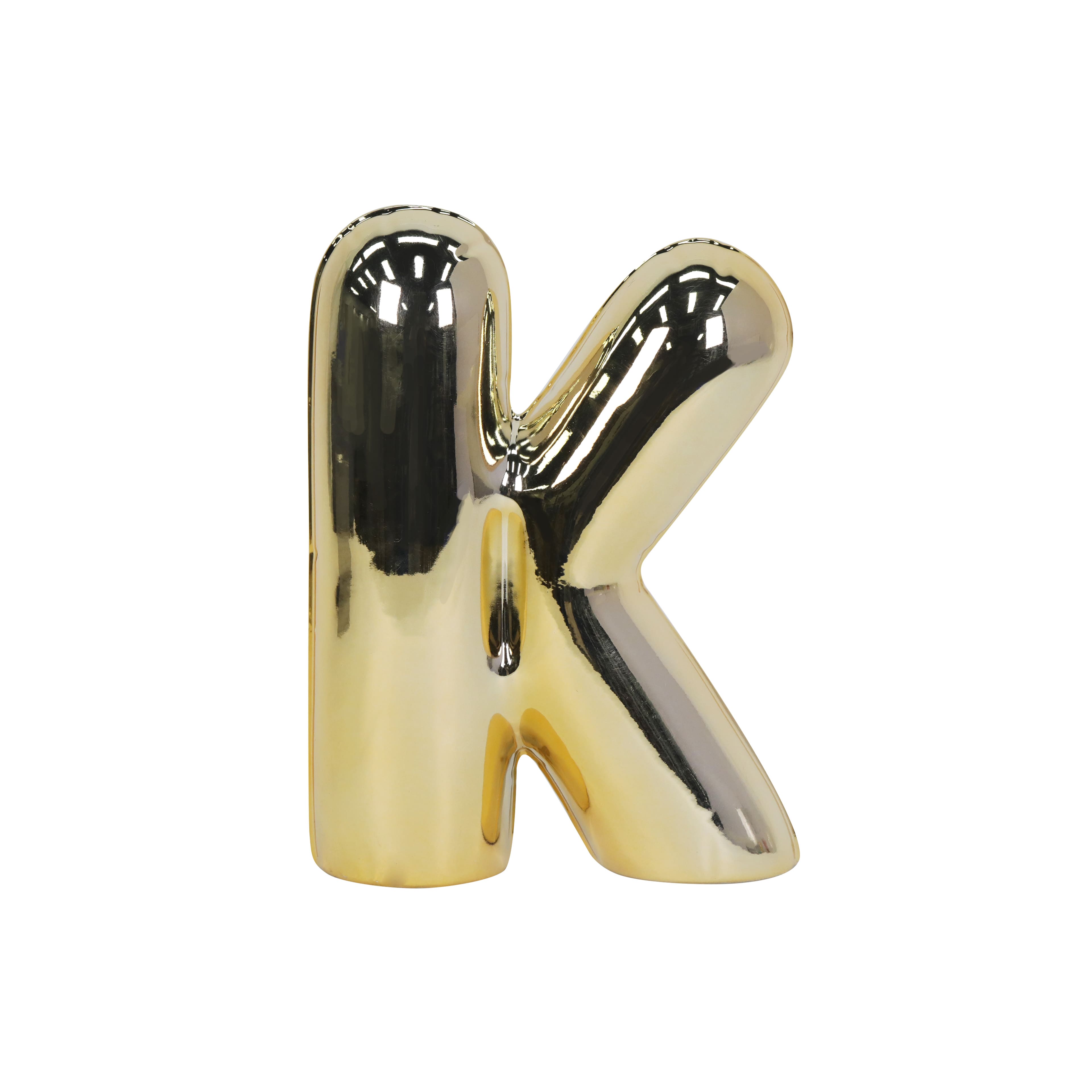 8.5&#x22; Gold Bubble Ceramic Monogram Letter by Ashland&#xAE;